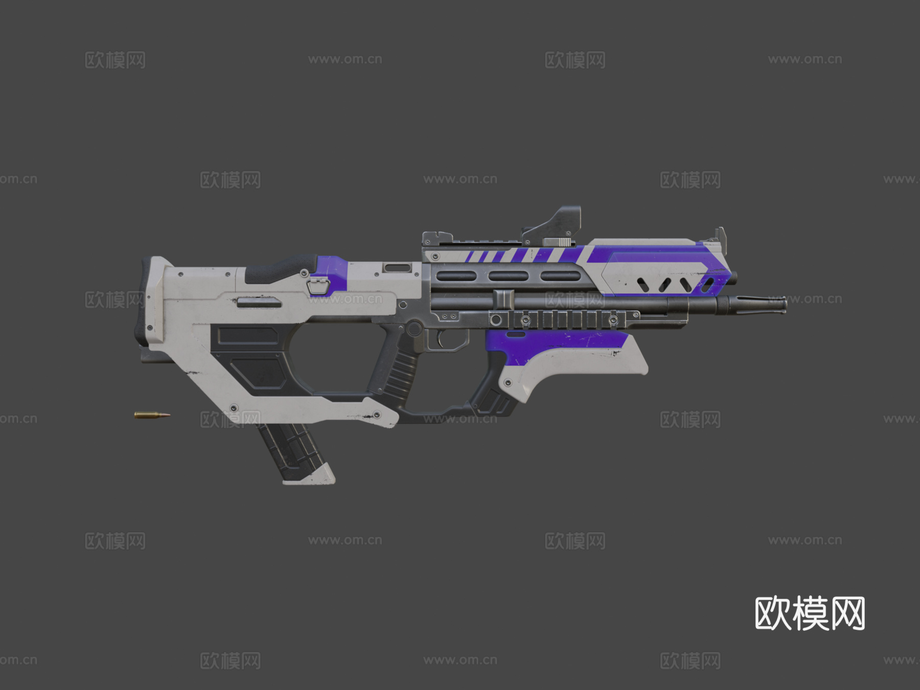 射击麦格枪(SMG)3d模型