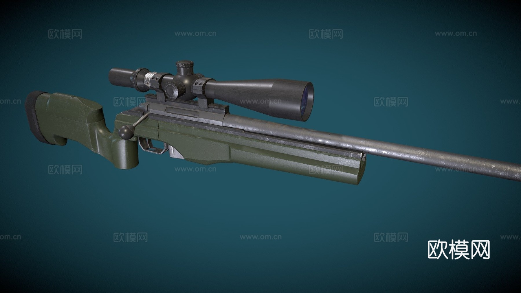 TRG-22狙击步枪3d模型