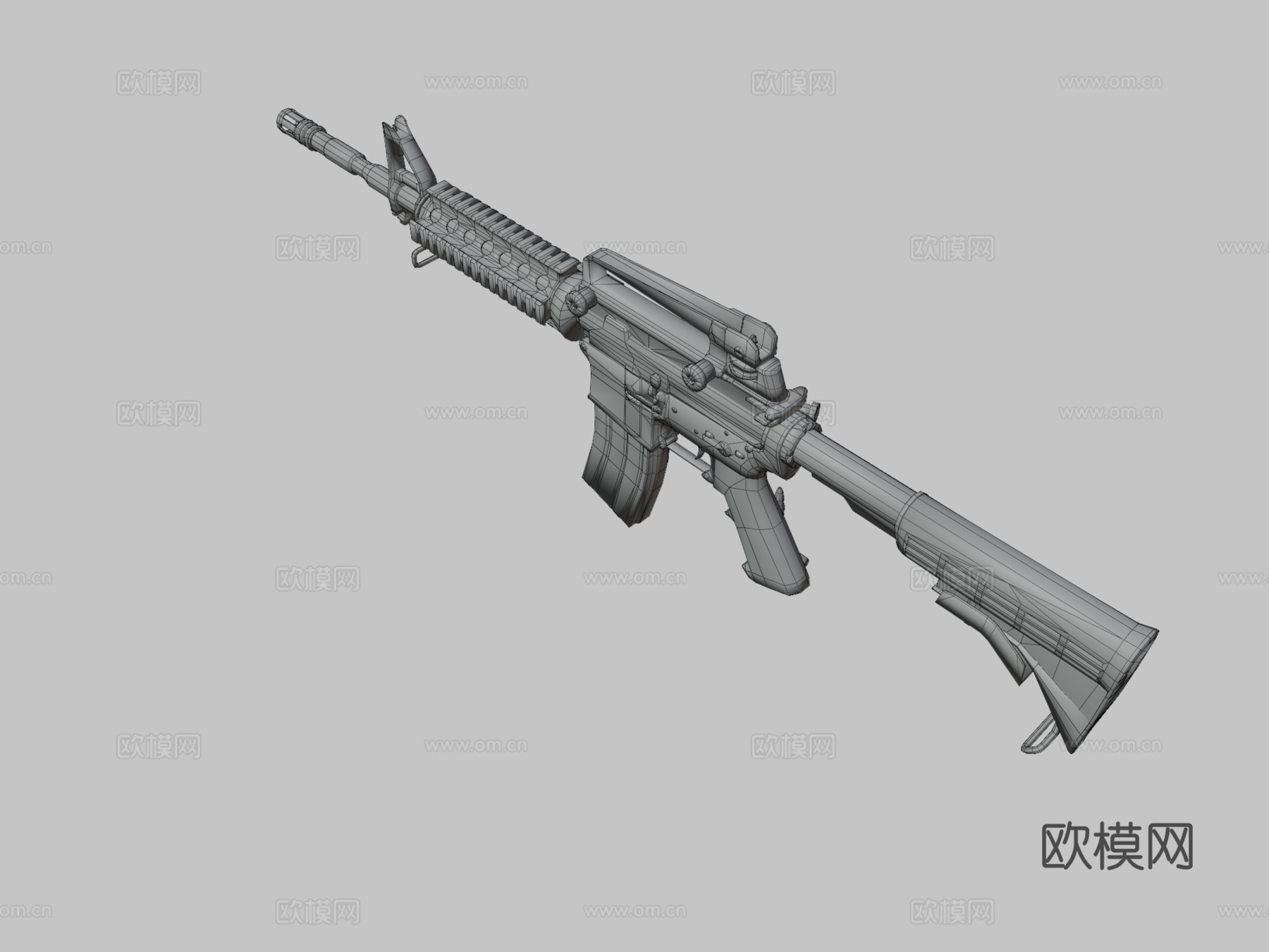 柯尔特M4A1卡宾枪3d模型