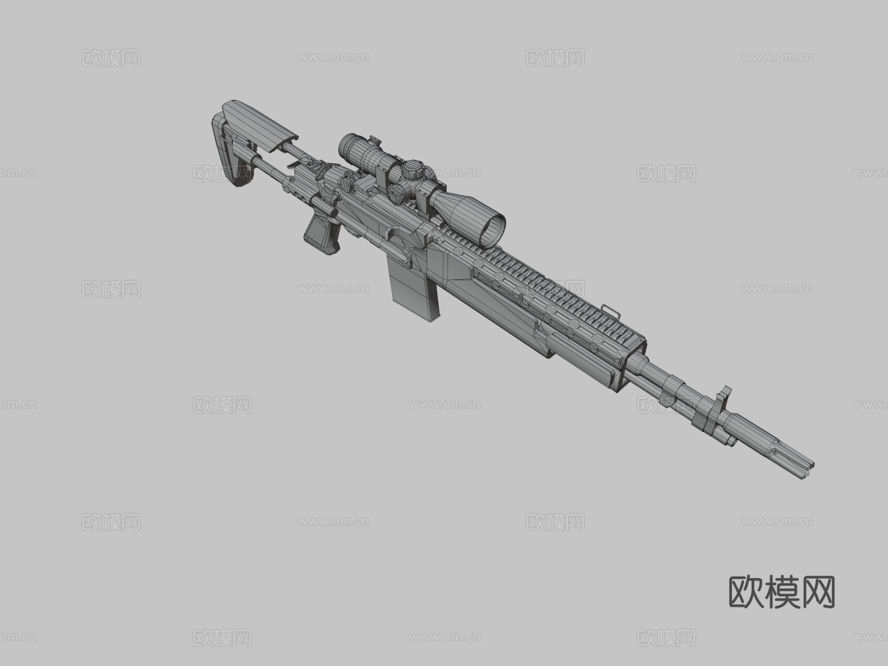 Mk14增强型战斗步枪3d模型