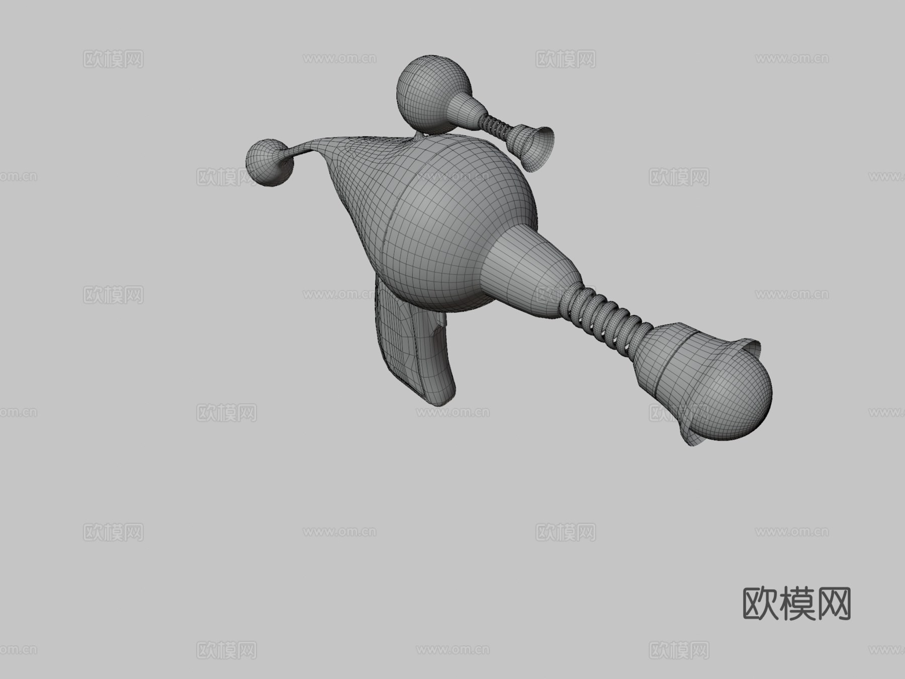 激光枪3d模型