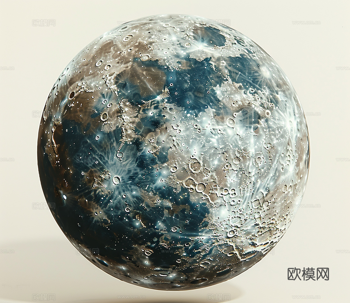 月球灯星球月亮陨石表表面