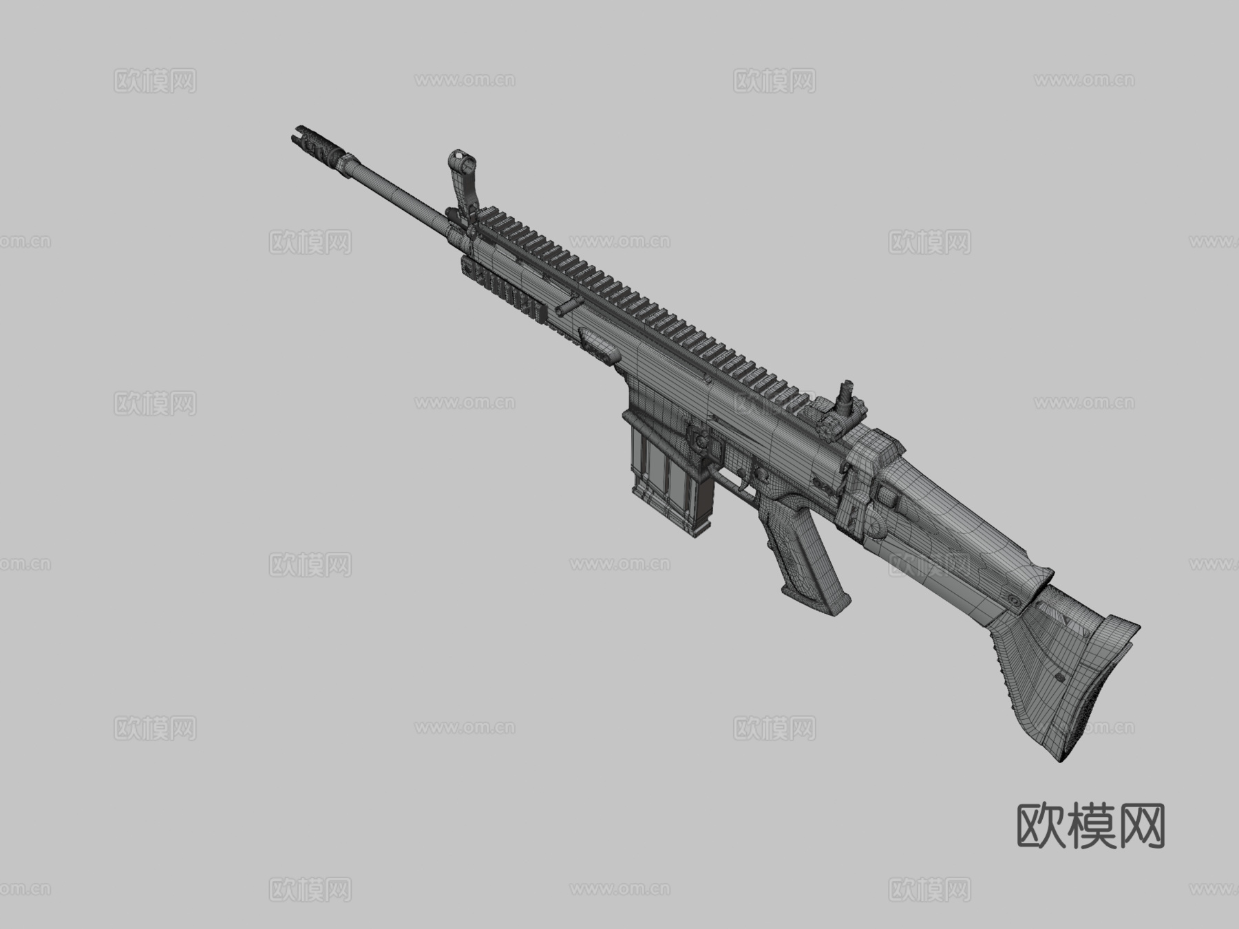 FN SCAR3d模型