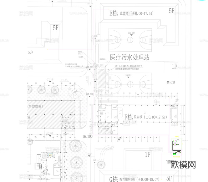 医疗5立方液氧灌供气图cad施工图下载(渲染图5)