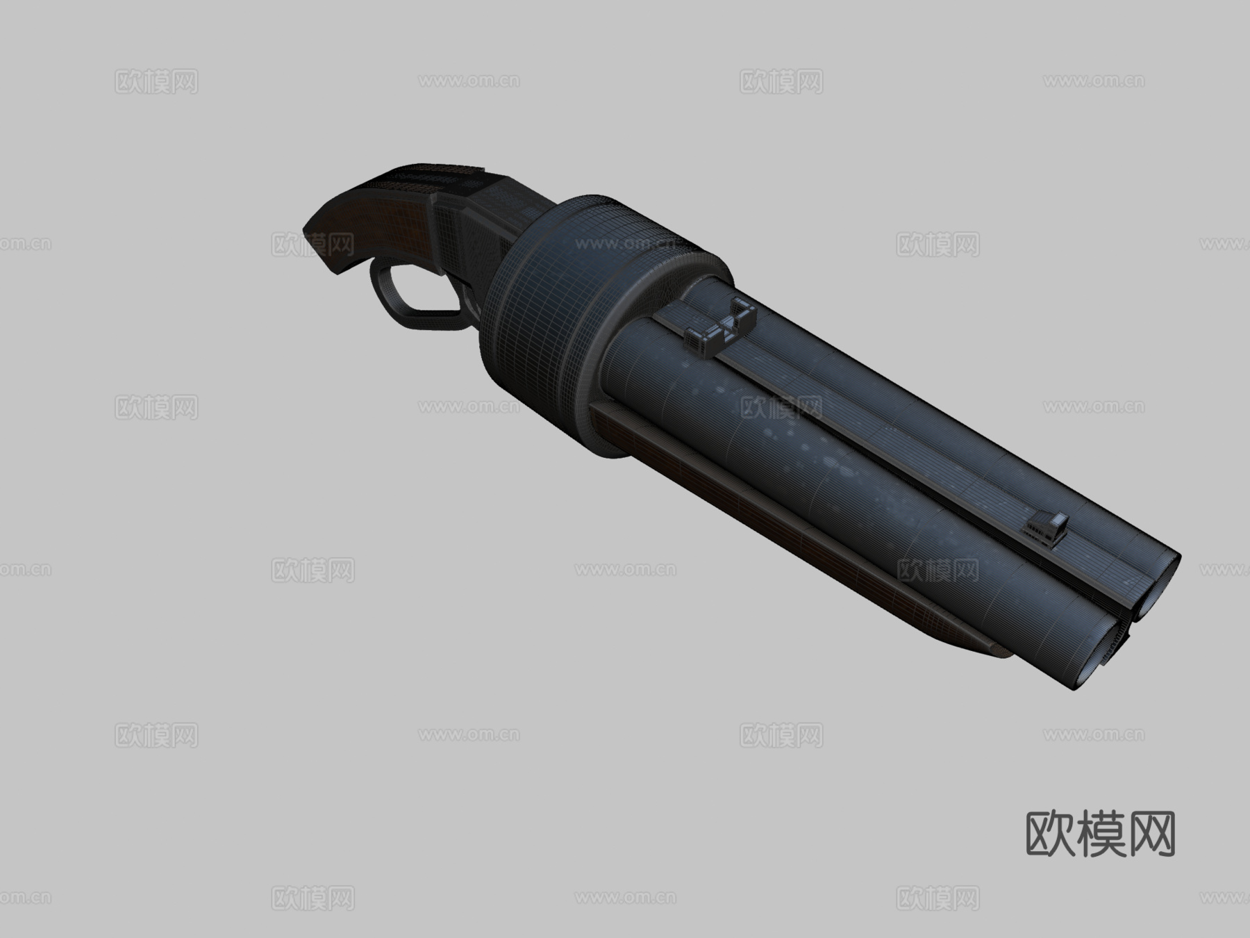 硬表面-散射枪3d模型