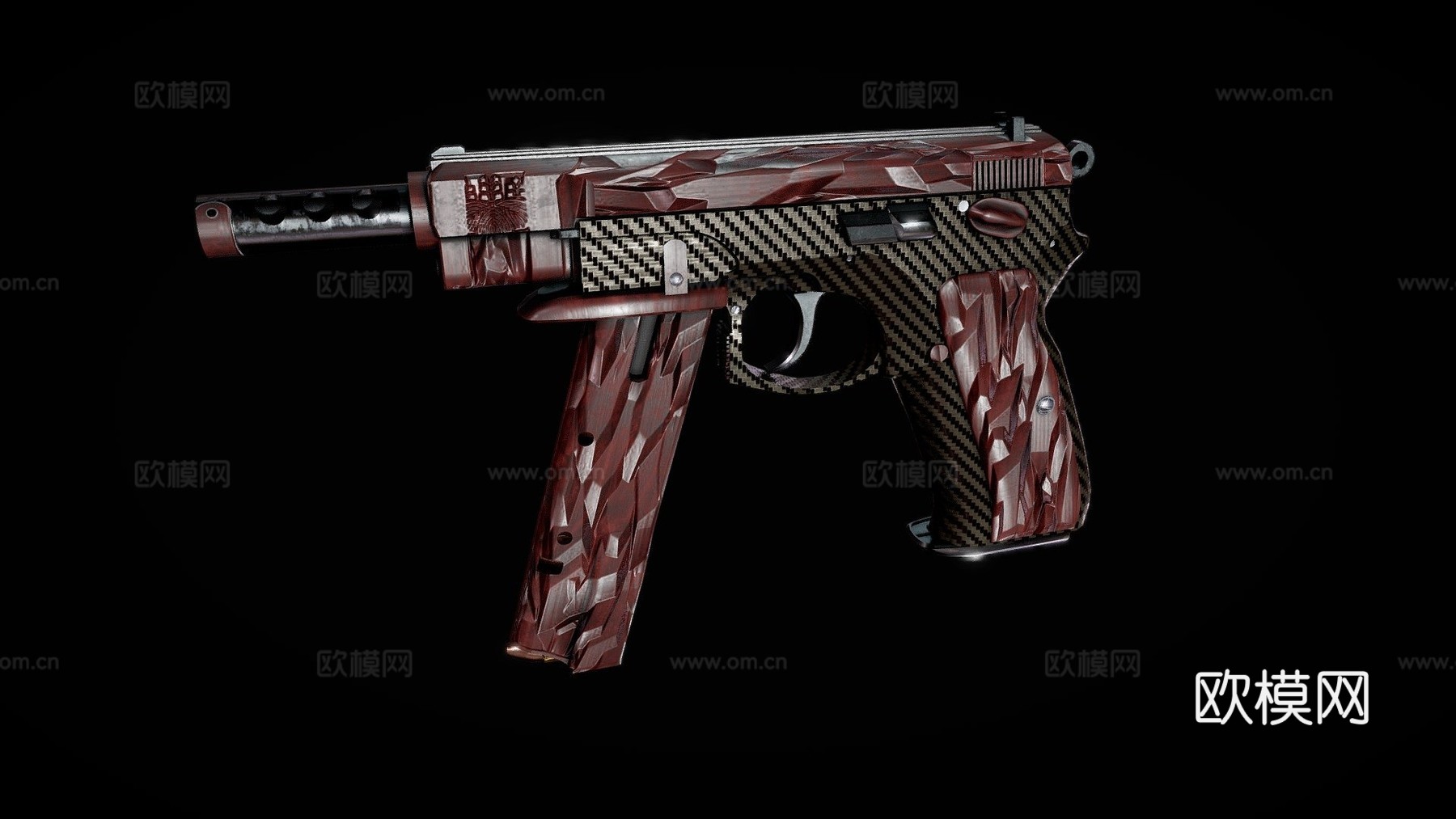 反恐精英枪皮-CZ753d模型