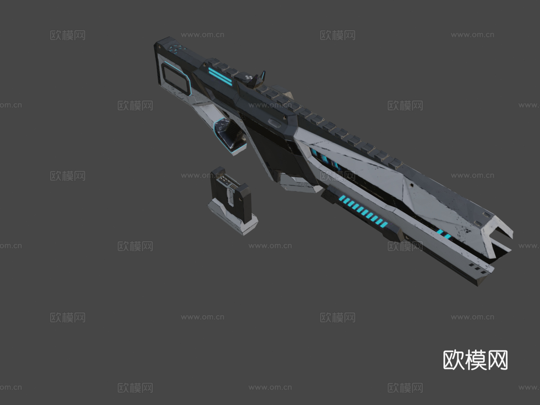GPU武器3d模型