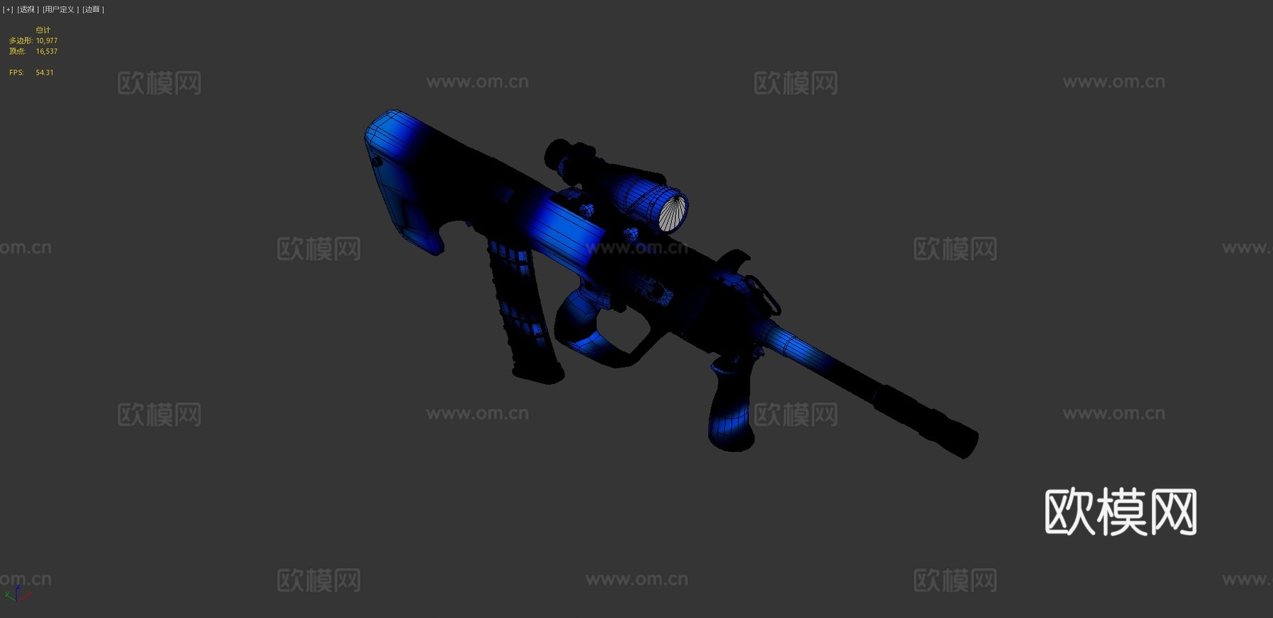 镭-AUG皮肤3d模型