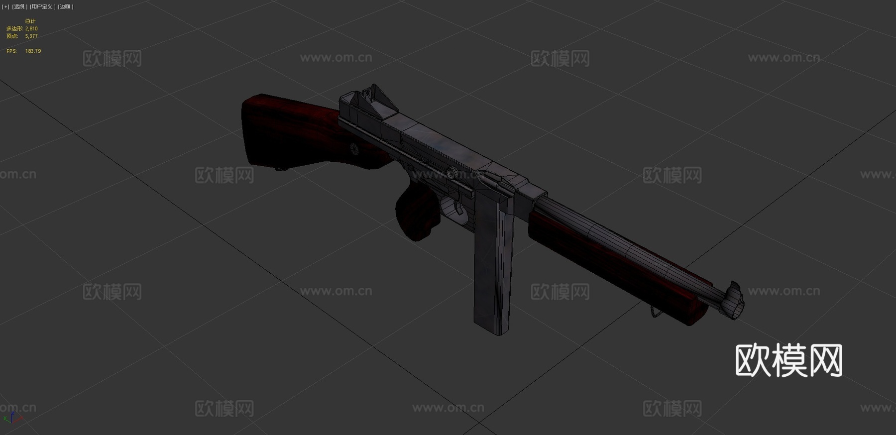 M1A1汤普森3d模型