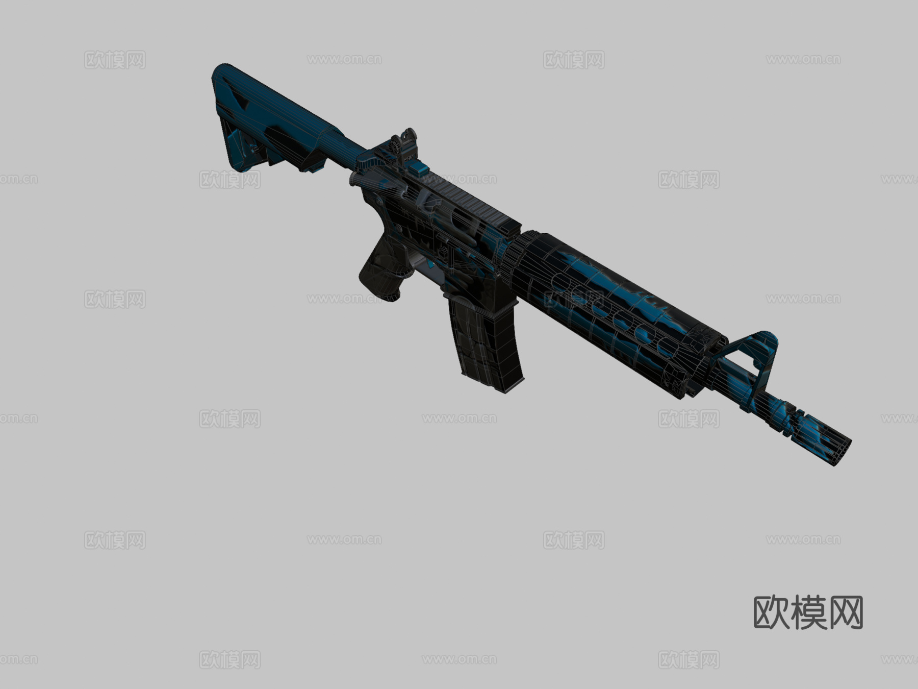 M4A4朋克版3d模型