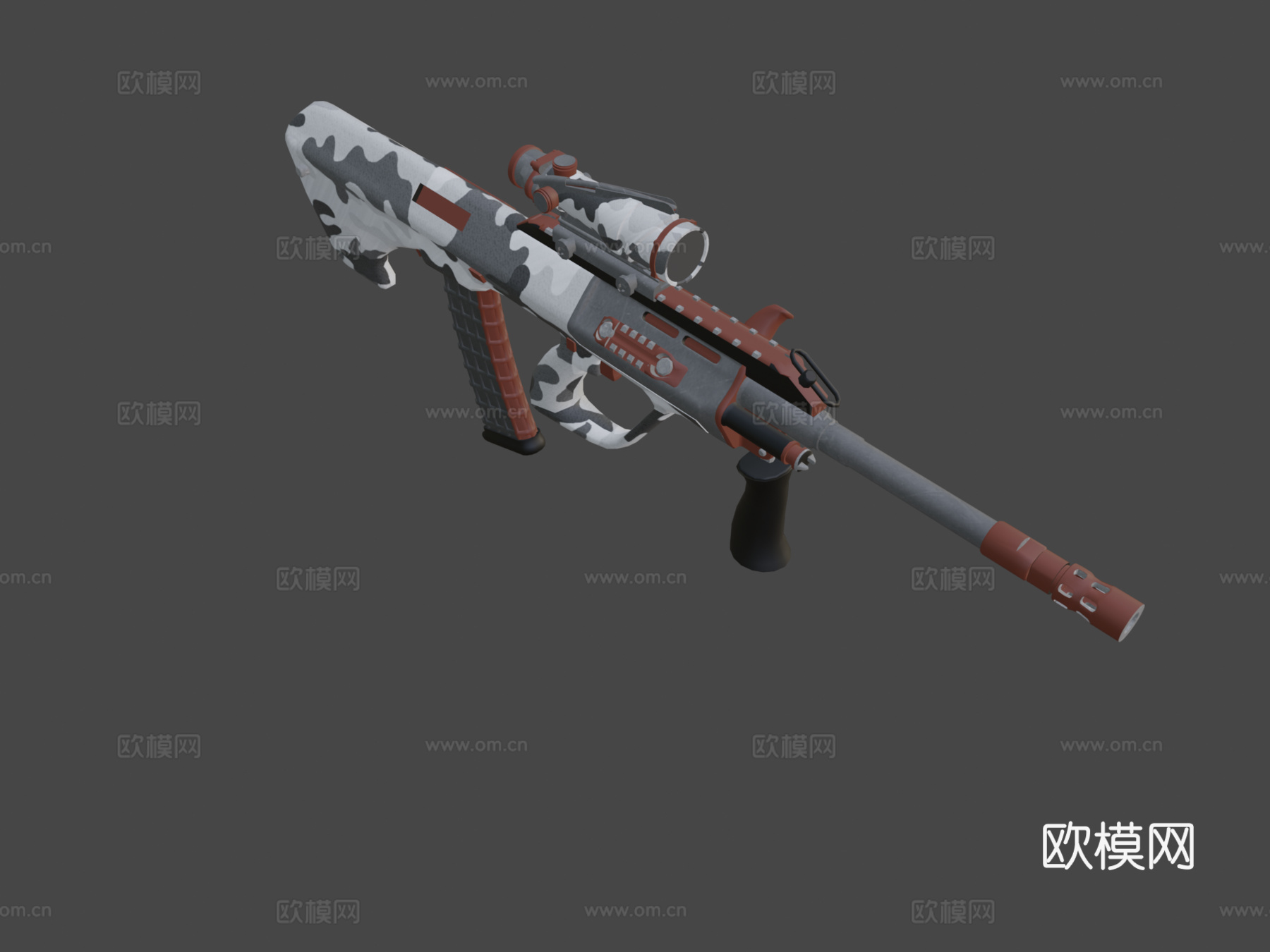 AUG-赝品3d模型