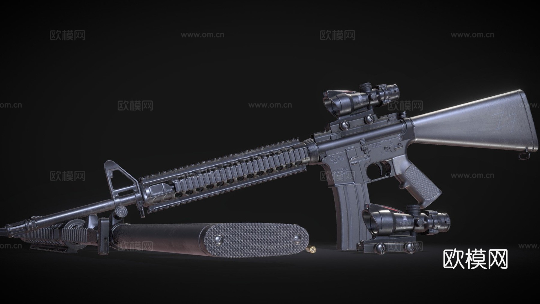 M16A43d模型