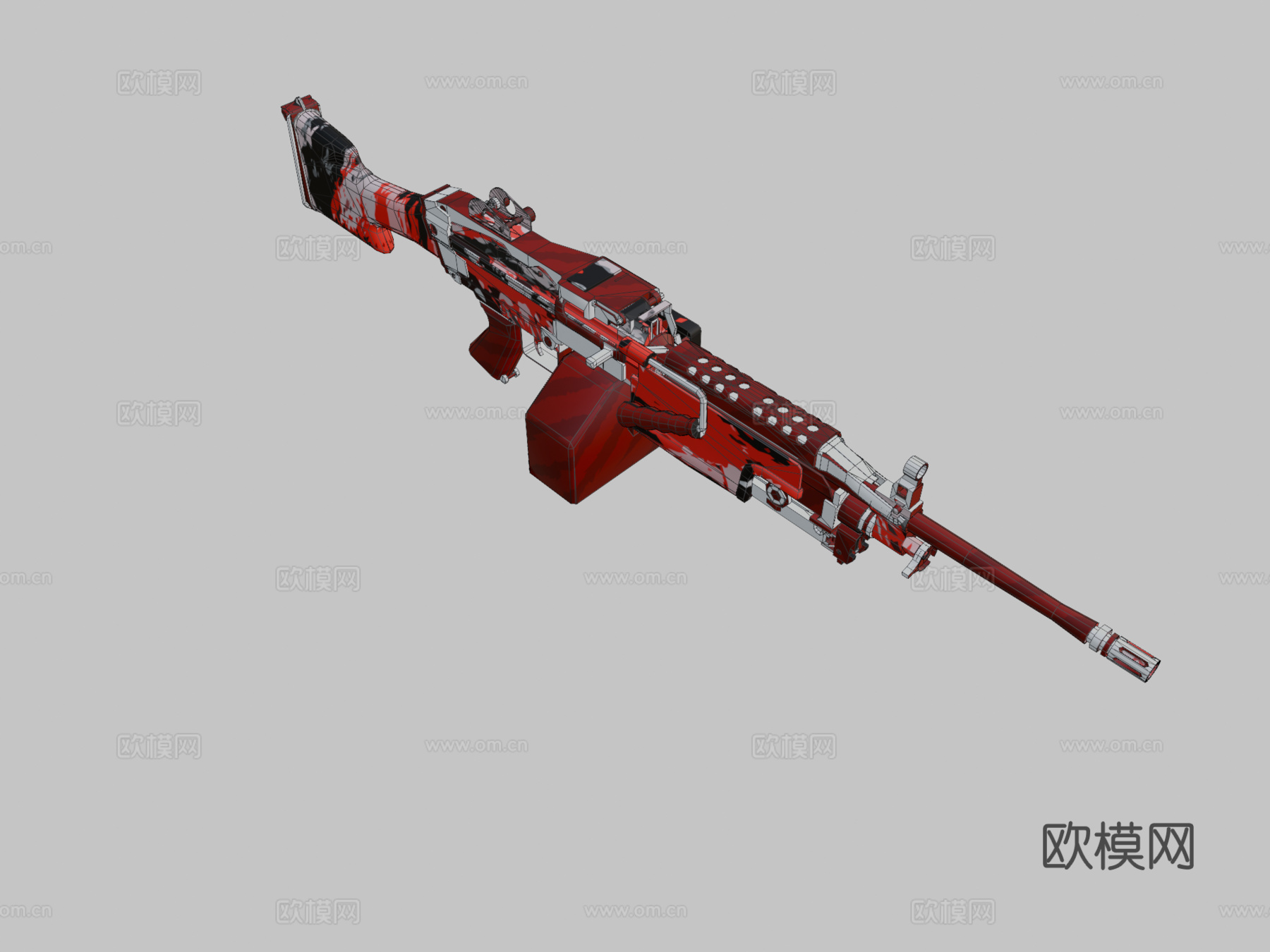 M249血溅版3d模型