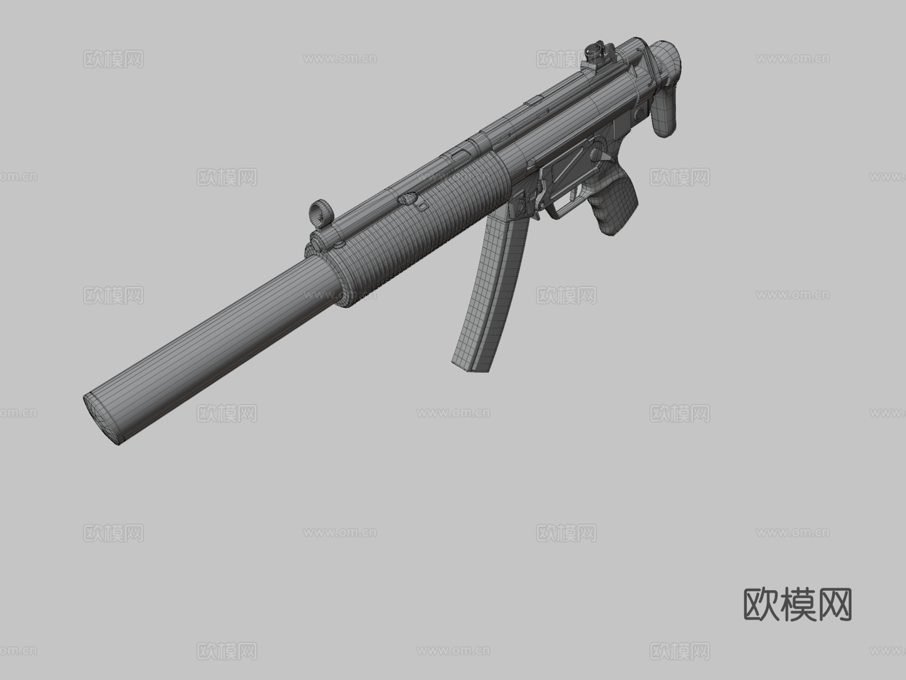 我对新MP5SD的看法3d模型