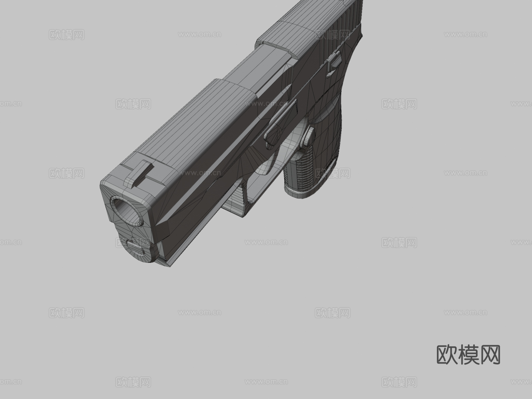 P250-立方体3d模型