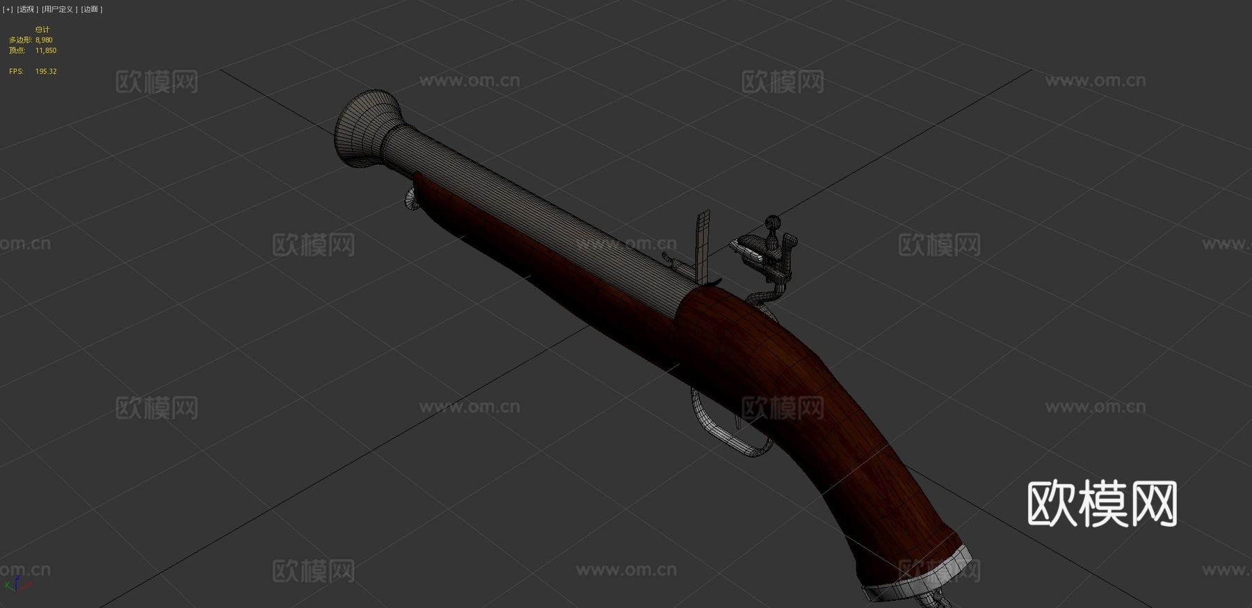 燧发枪_23d模型