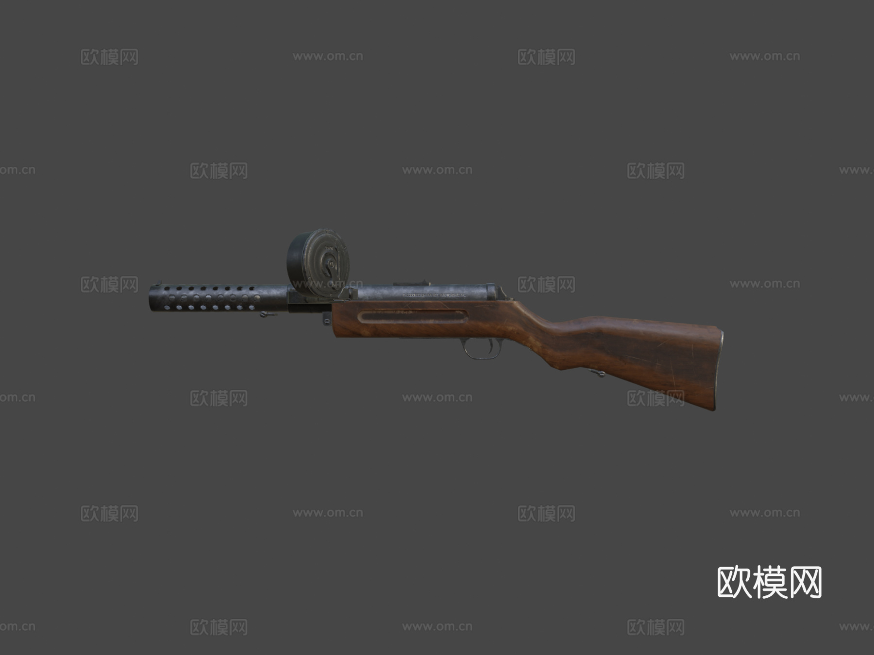 MP-18冲锋枪3d模型
