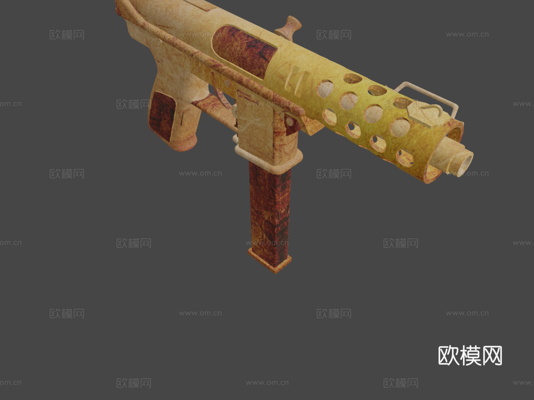 Tec-9-复古版3d模型