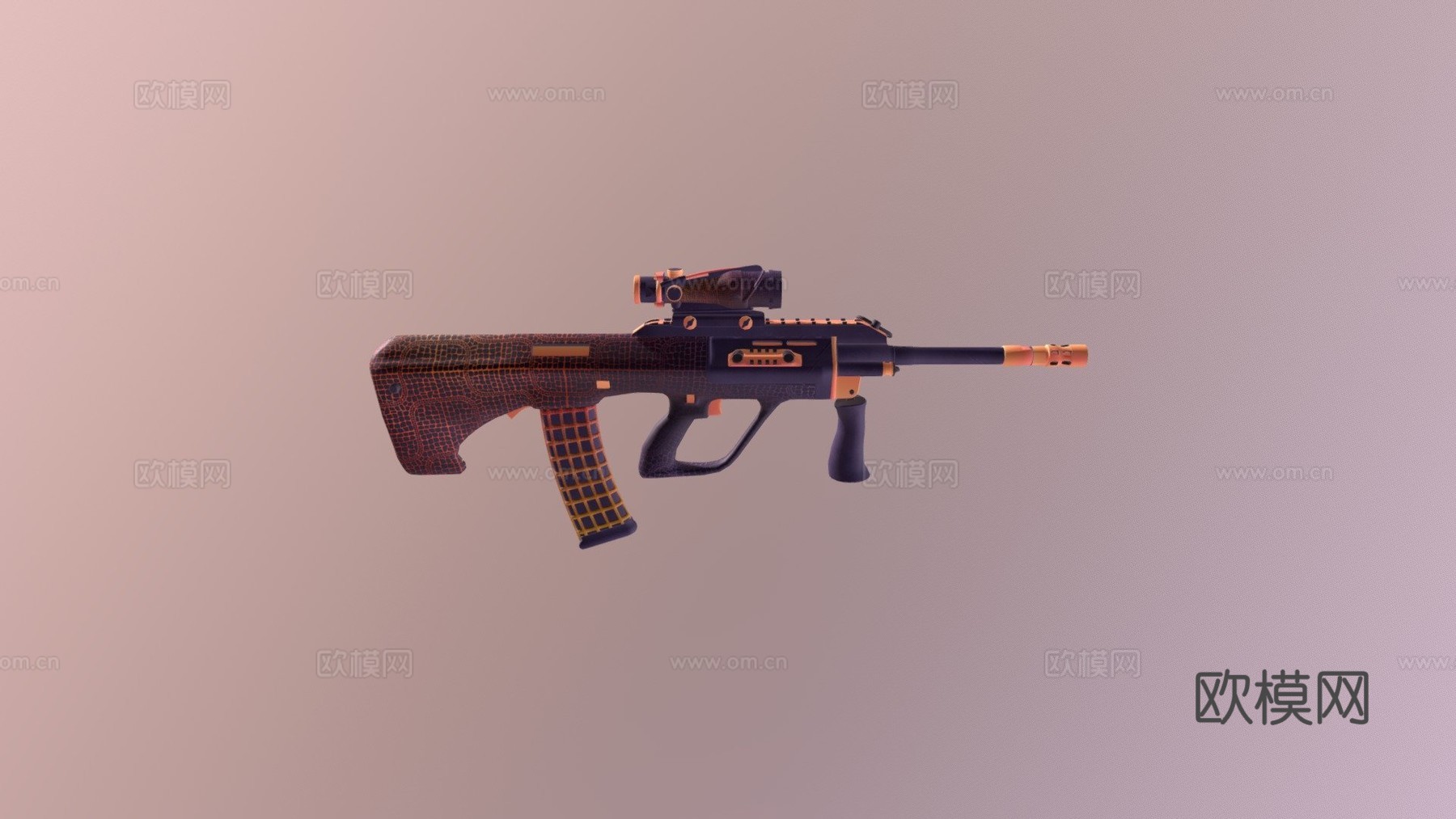 AUG-黑曜石3d模型