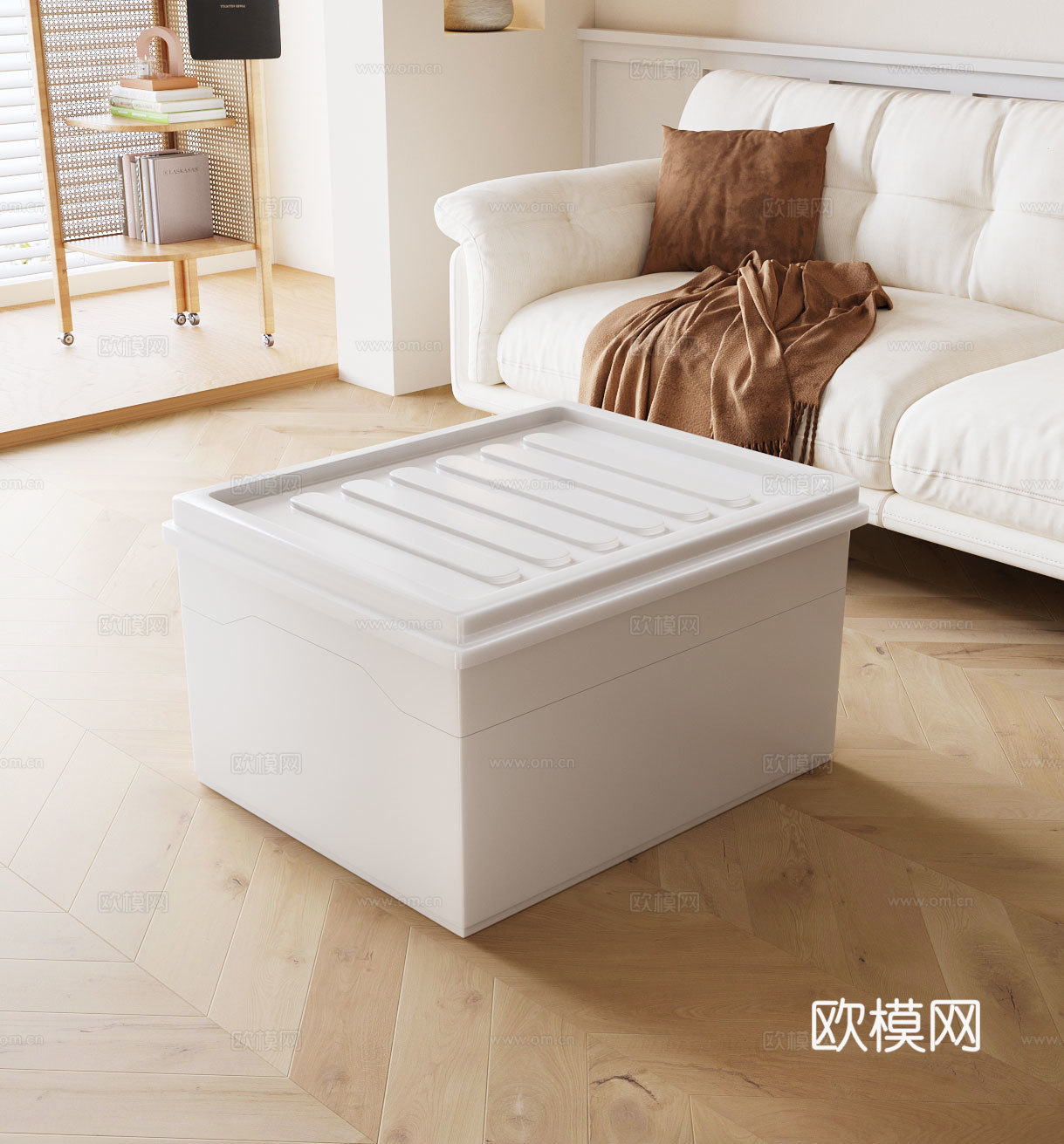 塑料收纳箱3d模型