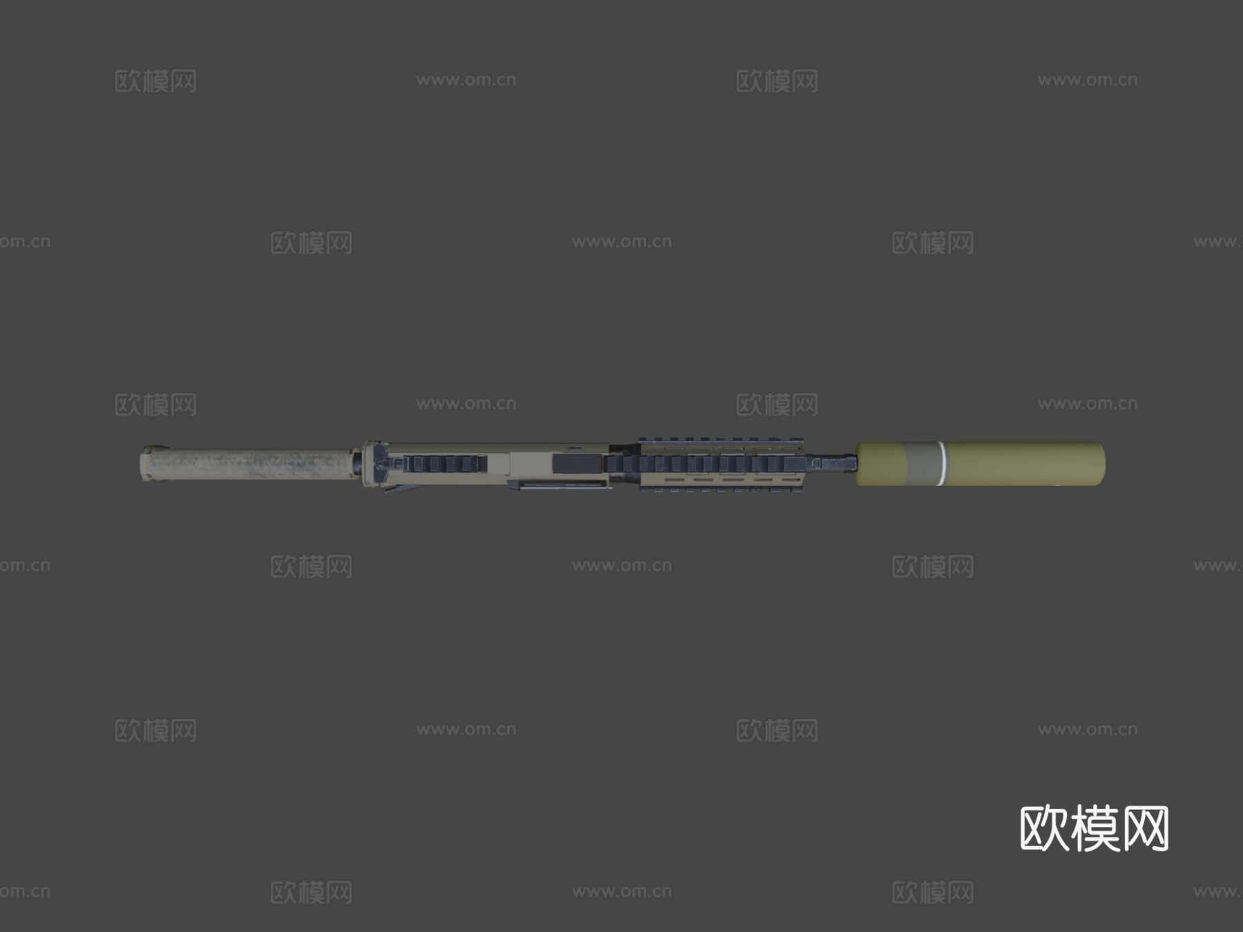 M4A1特种作战改进型3d模型