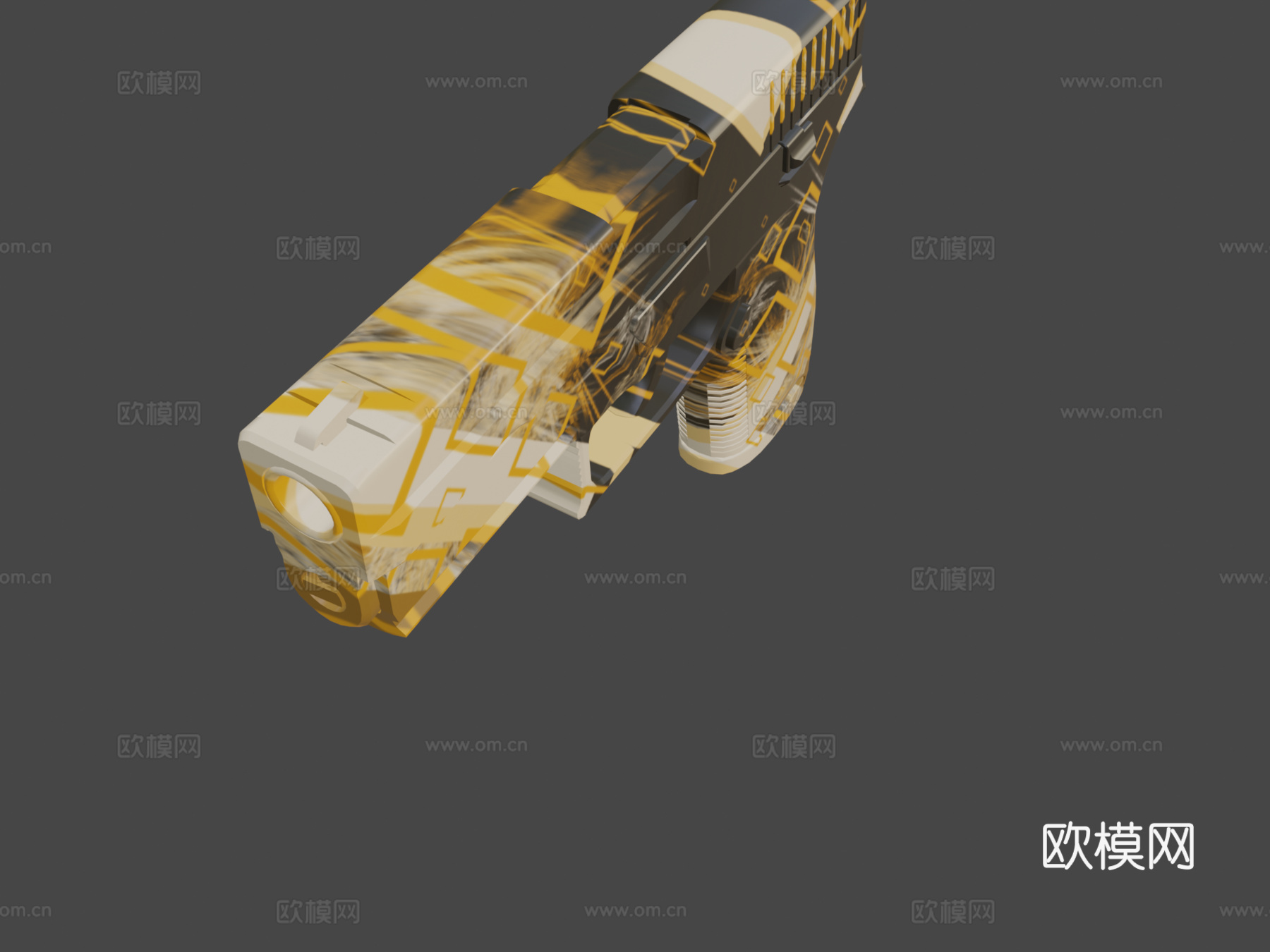 P250-立方体3d模型