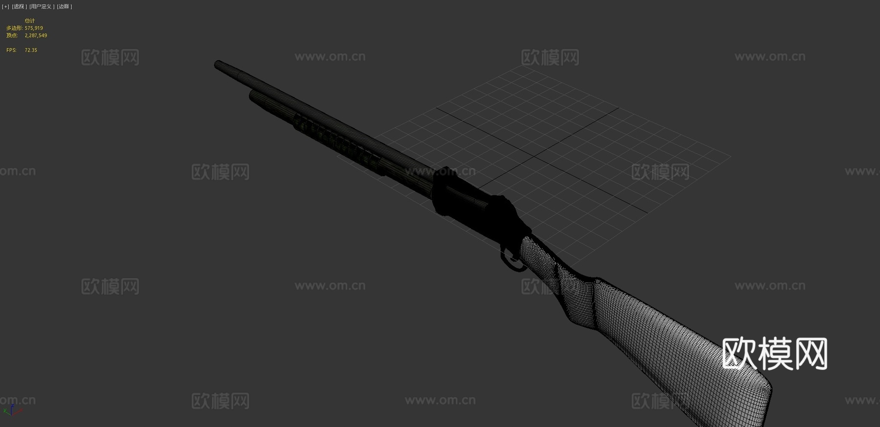 狂野帮派霰弹枪3d模型