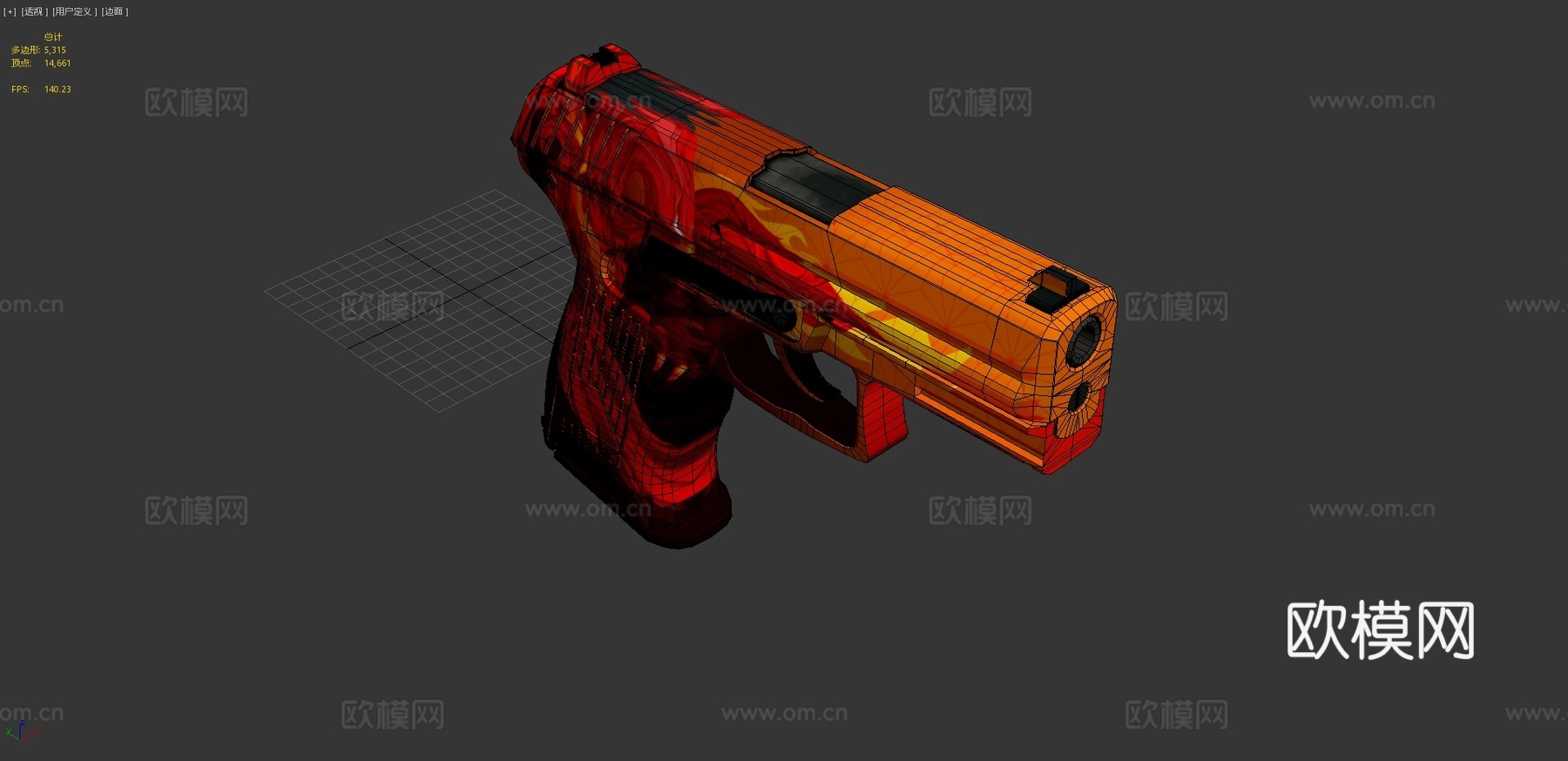 P2000-凤凰之火3d模型