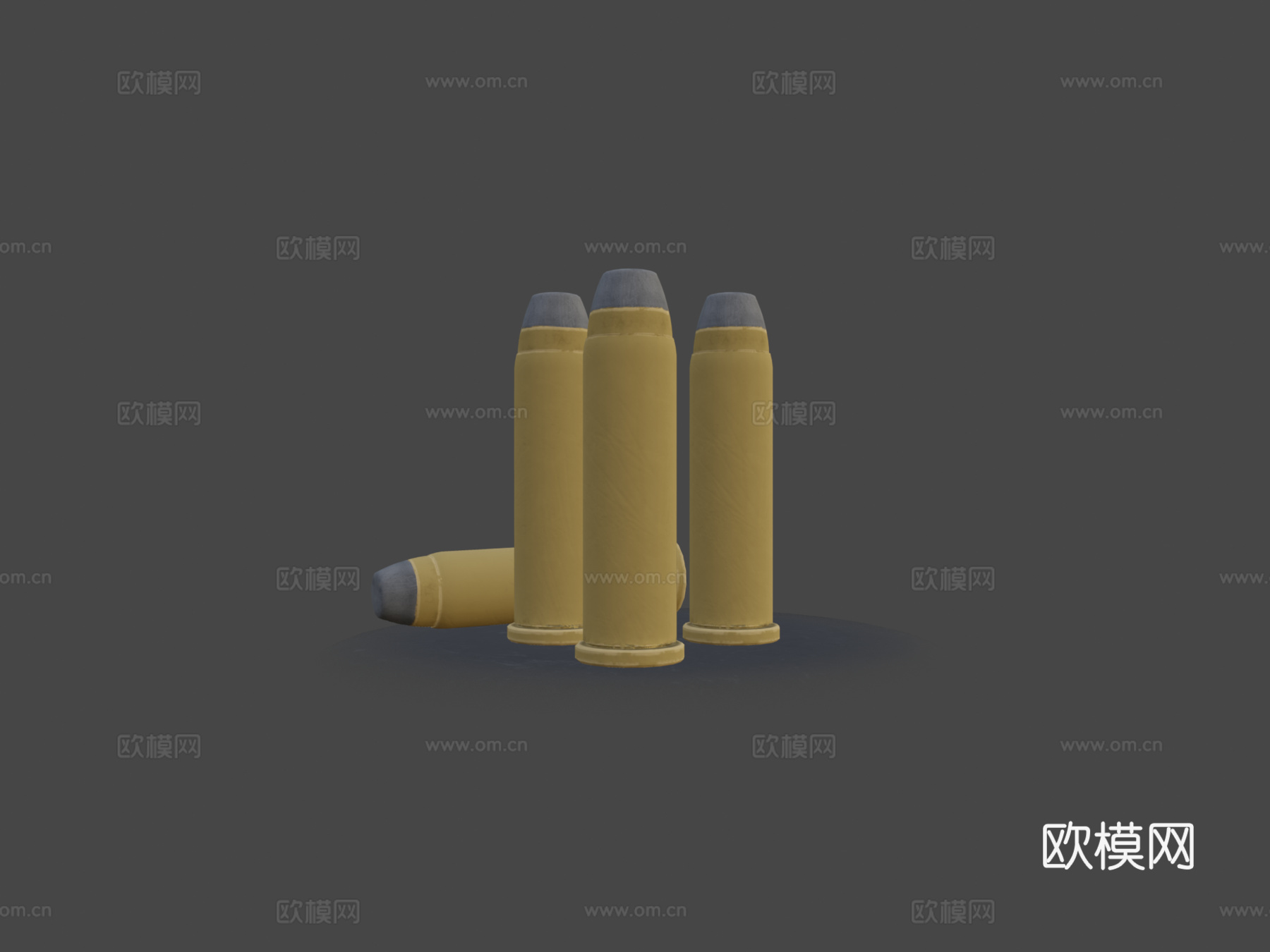 .357马格南子弹3d模型