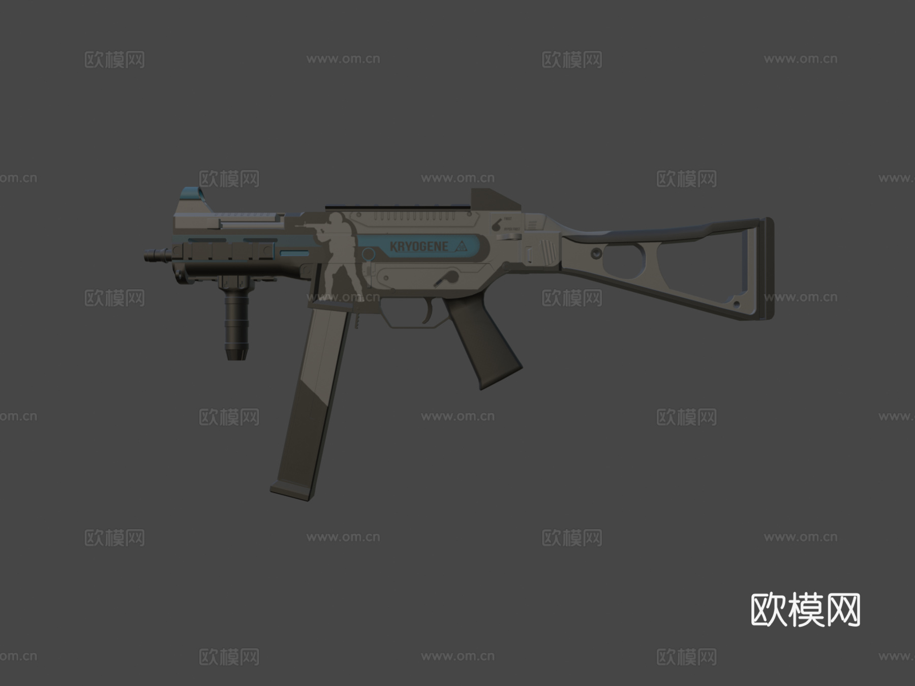 UMP-45极寒基因3d模型