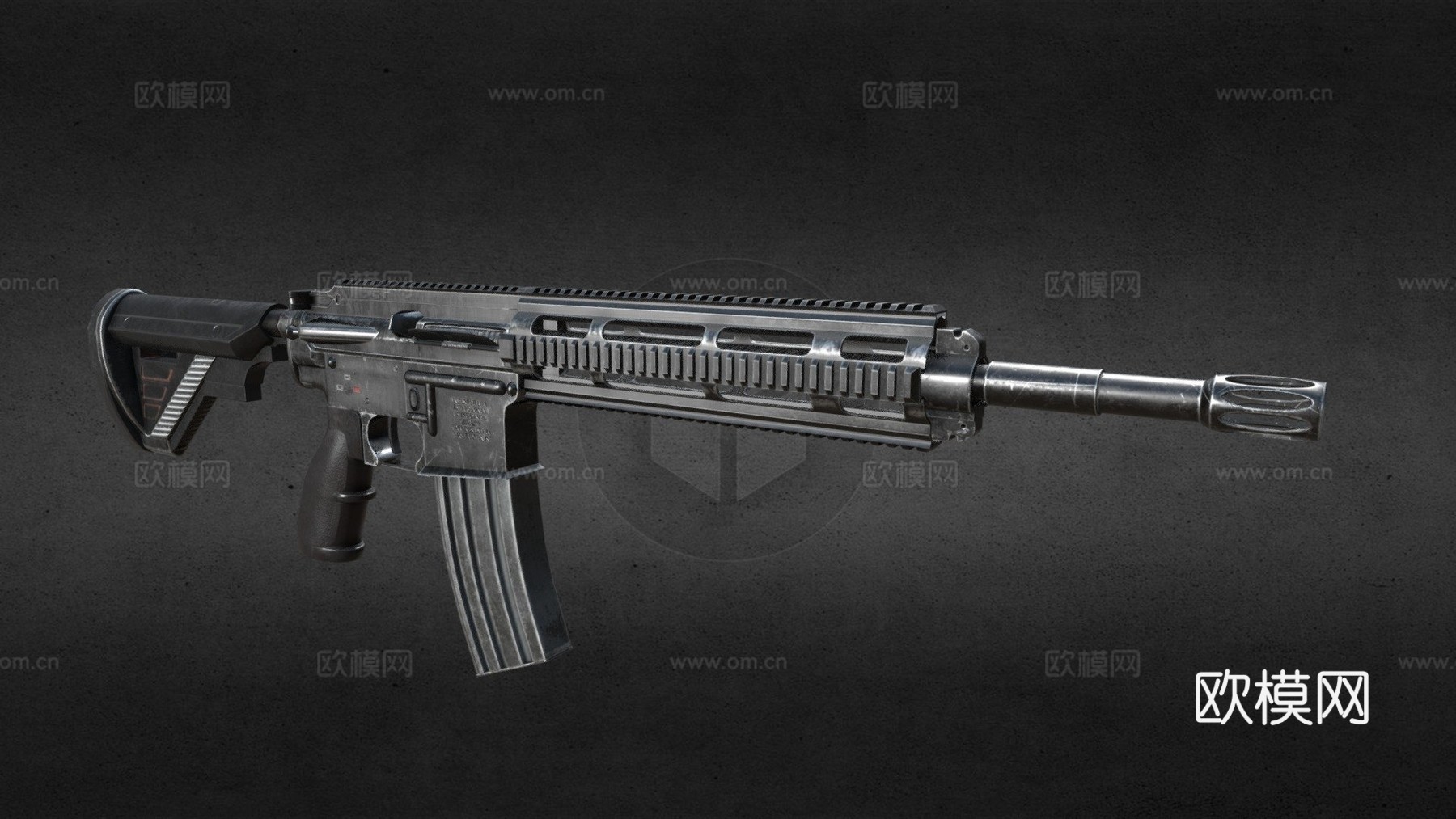 HK416步枪3d模型