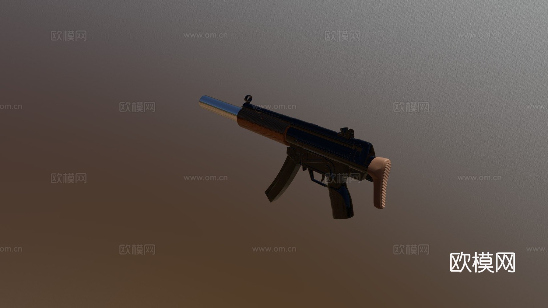 我对新MP5SD的看法3d模型