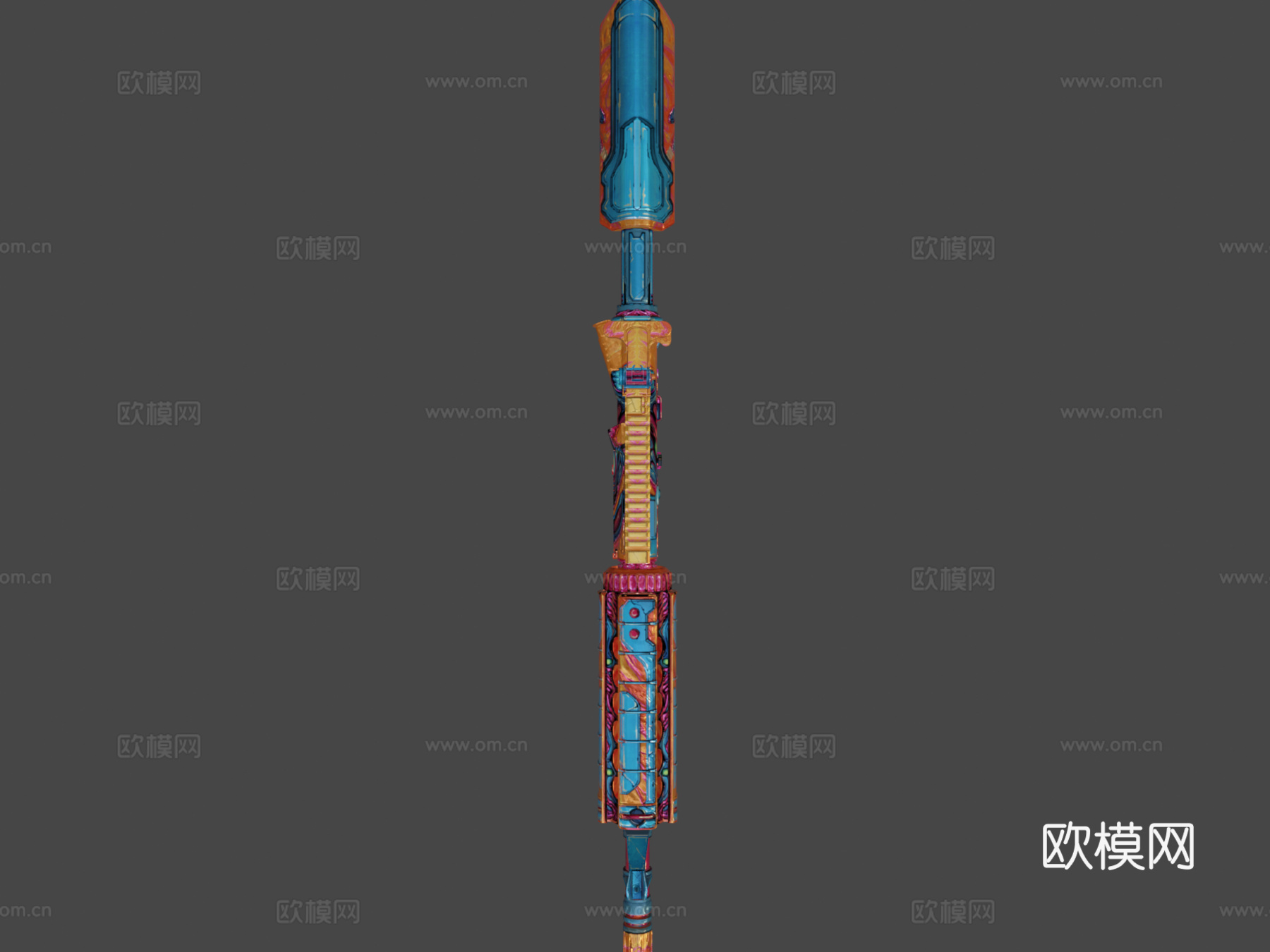 M4A4-生物战3d模型