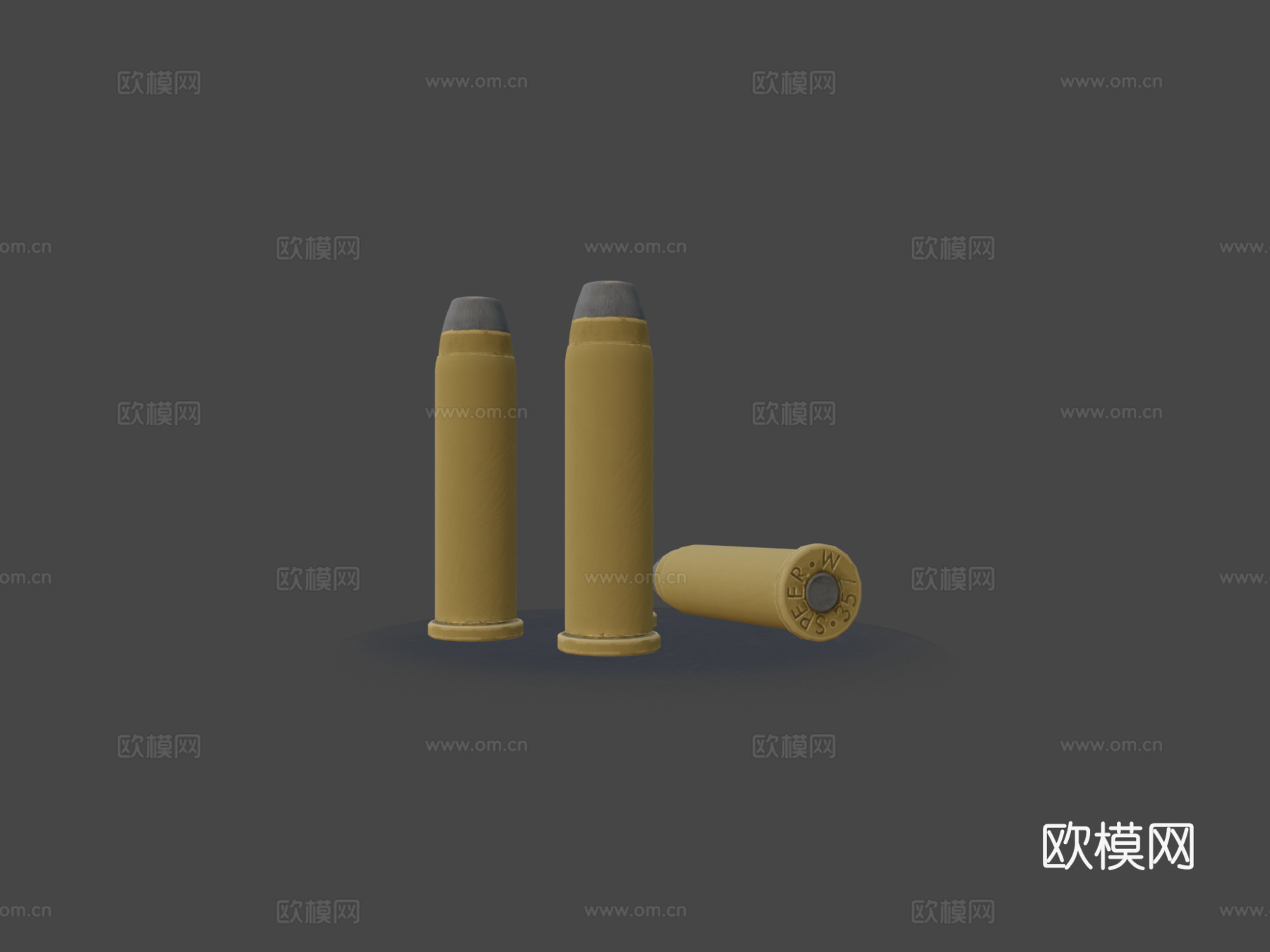 .357马格南子弹3d模型
