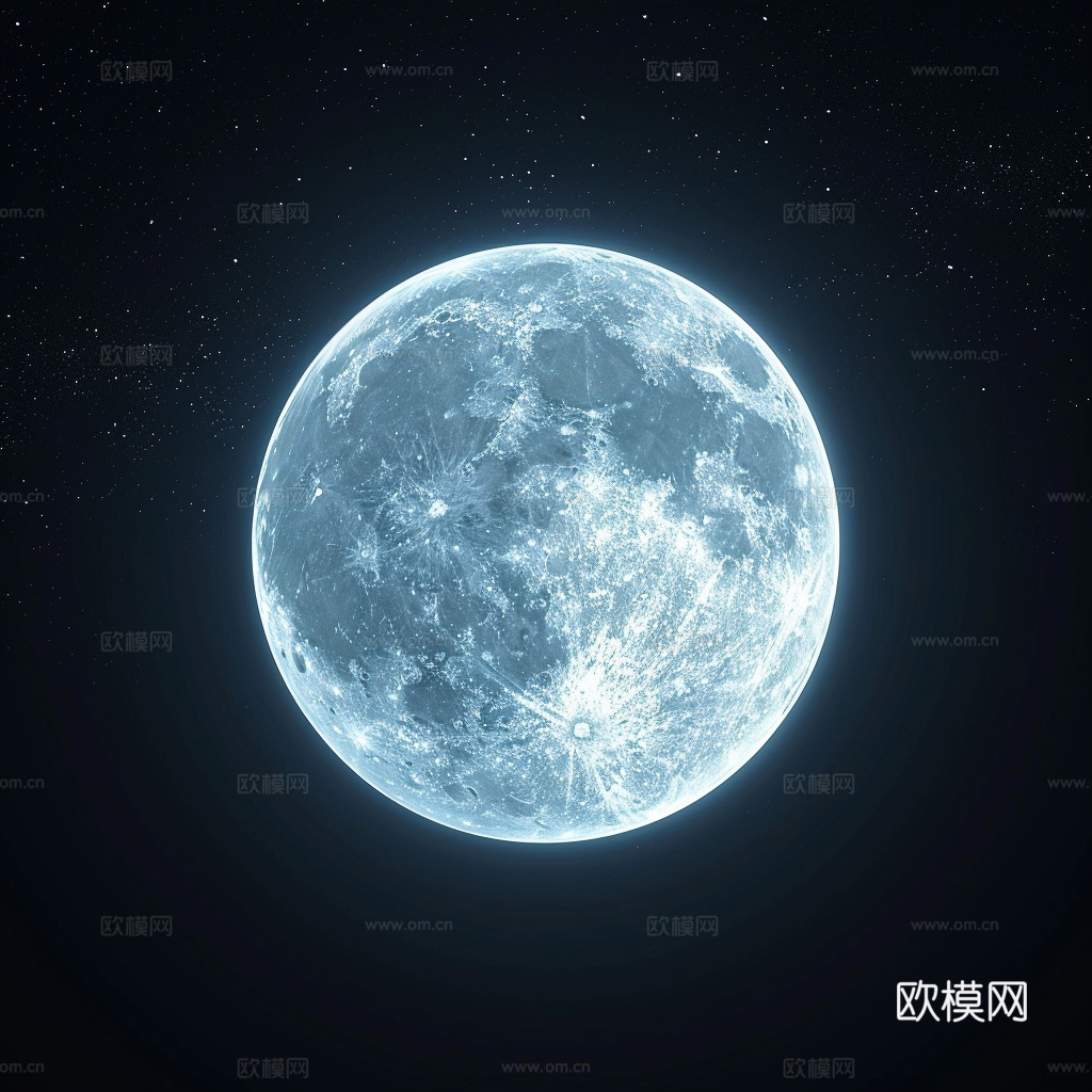 月球灯星球月亮陨石表表面