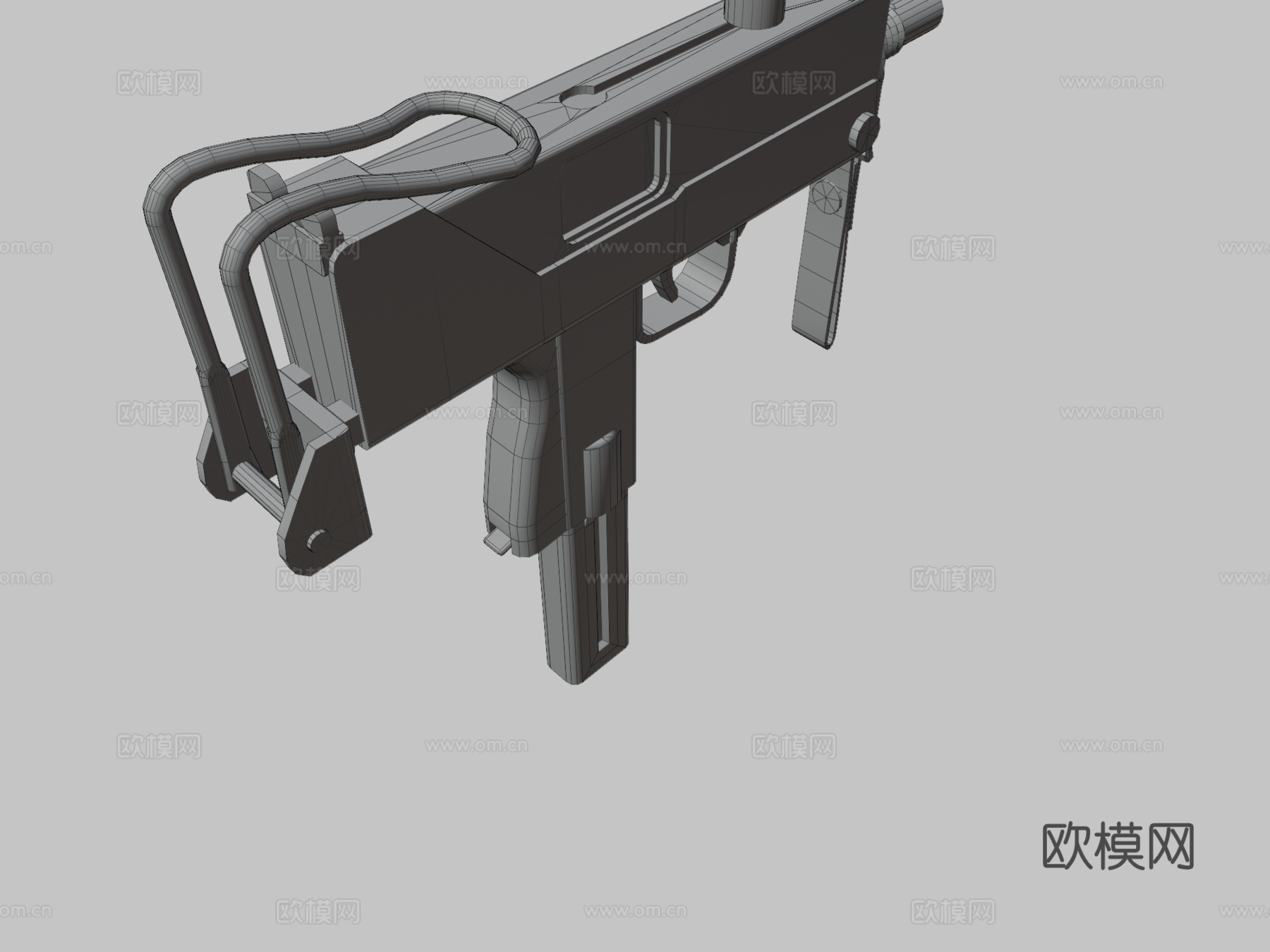 Mac10冲锋枪3d模型