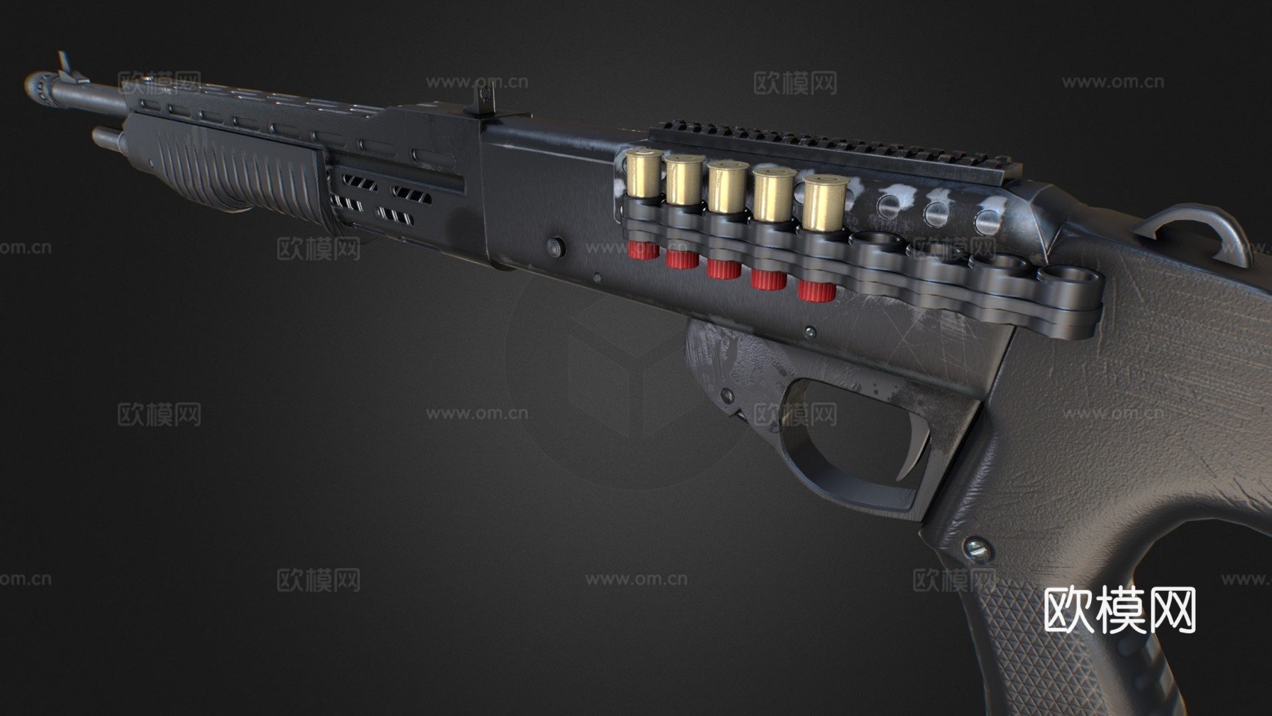SPAS12霰弹枪3d模型