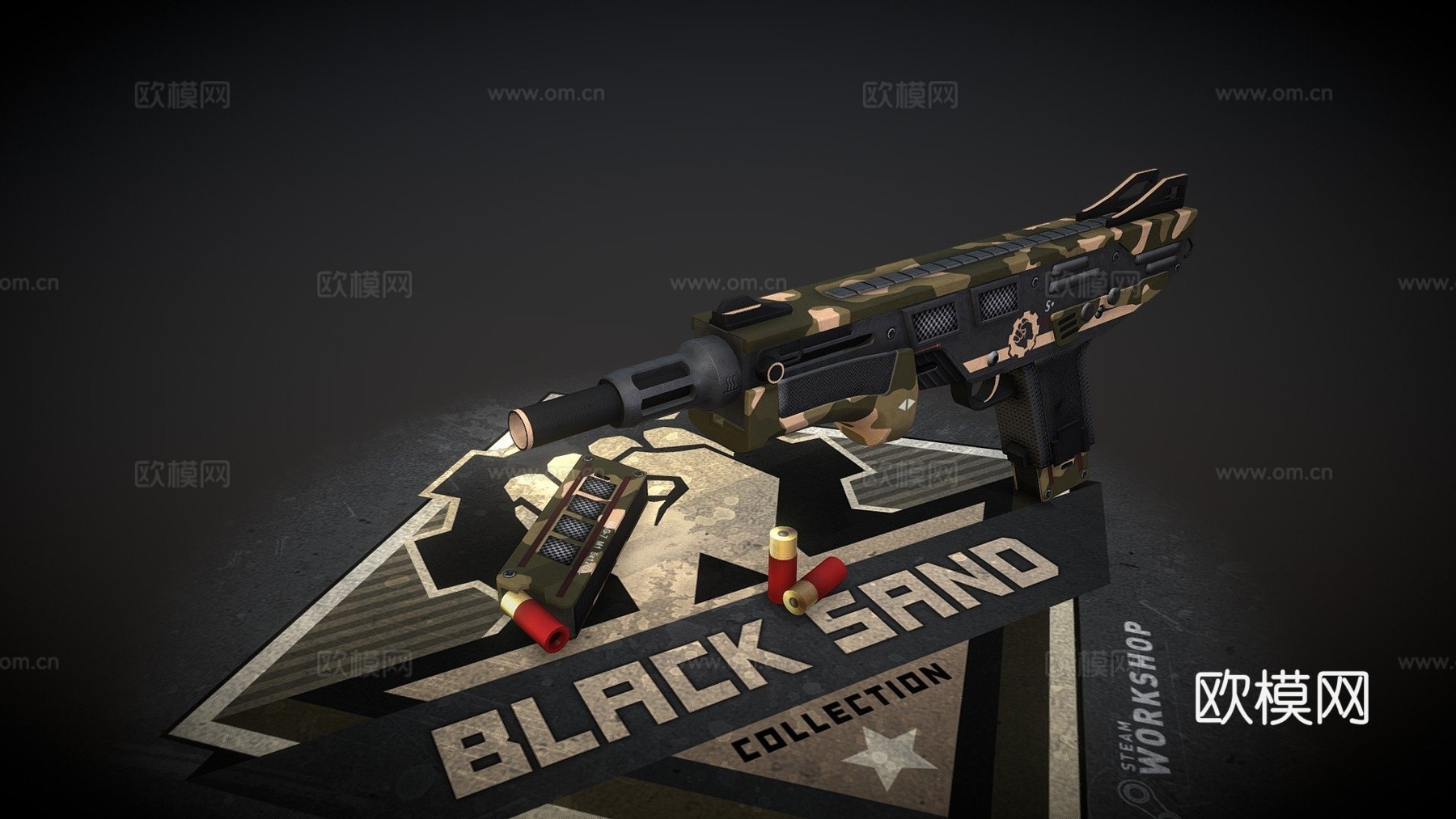 MAG-7黑沙版3d模型