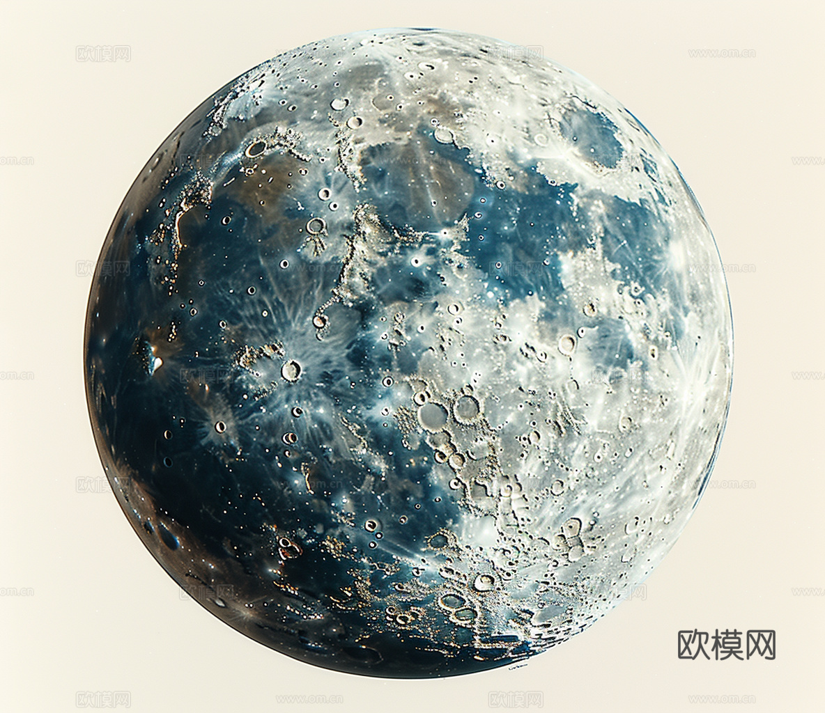 月球灯星球月亮陨石表表面