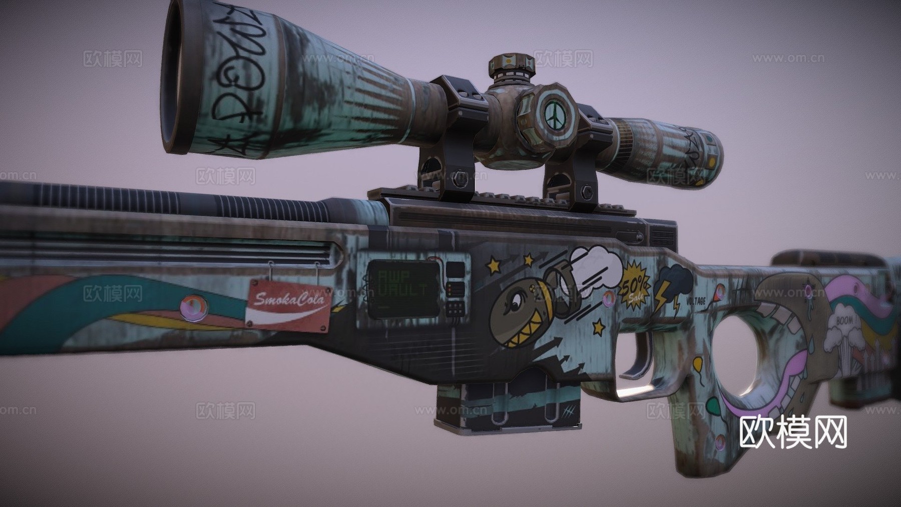 AWP-恐惧症3d模型