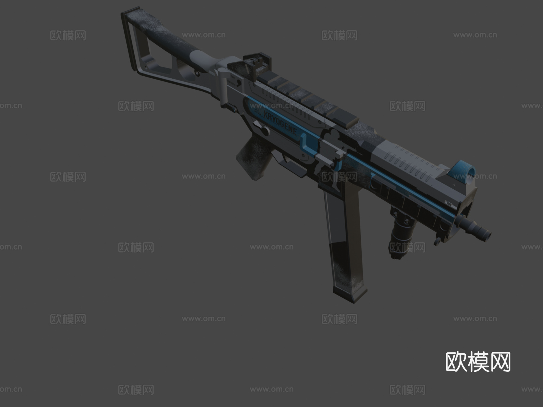 UMP-45极寒基因（超霜冻模组）3d模型