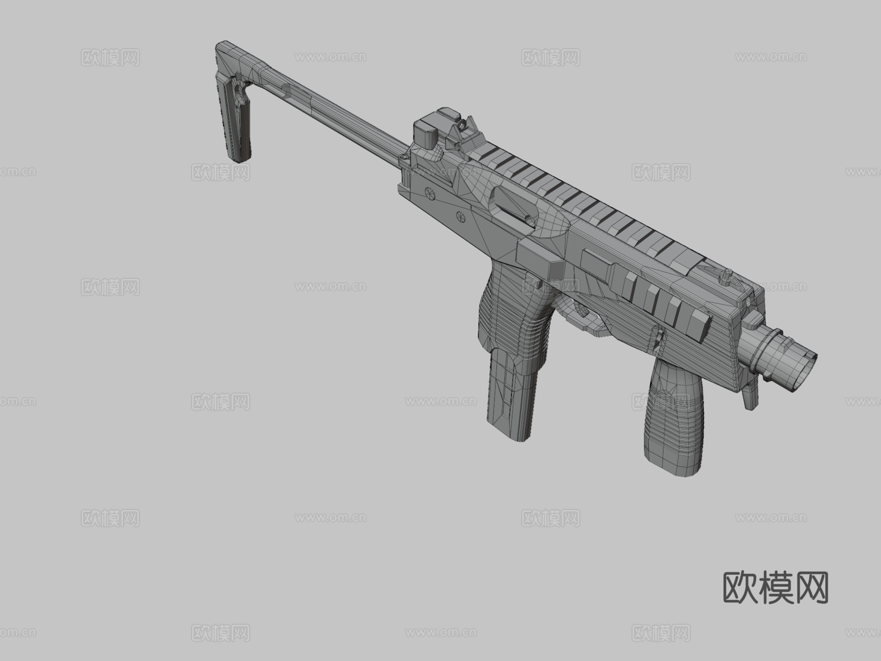 MP9叛乱黄金版3d模型