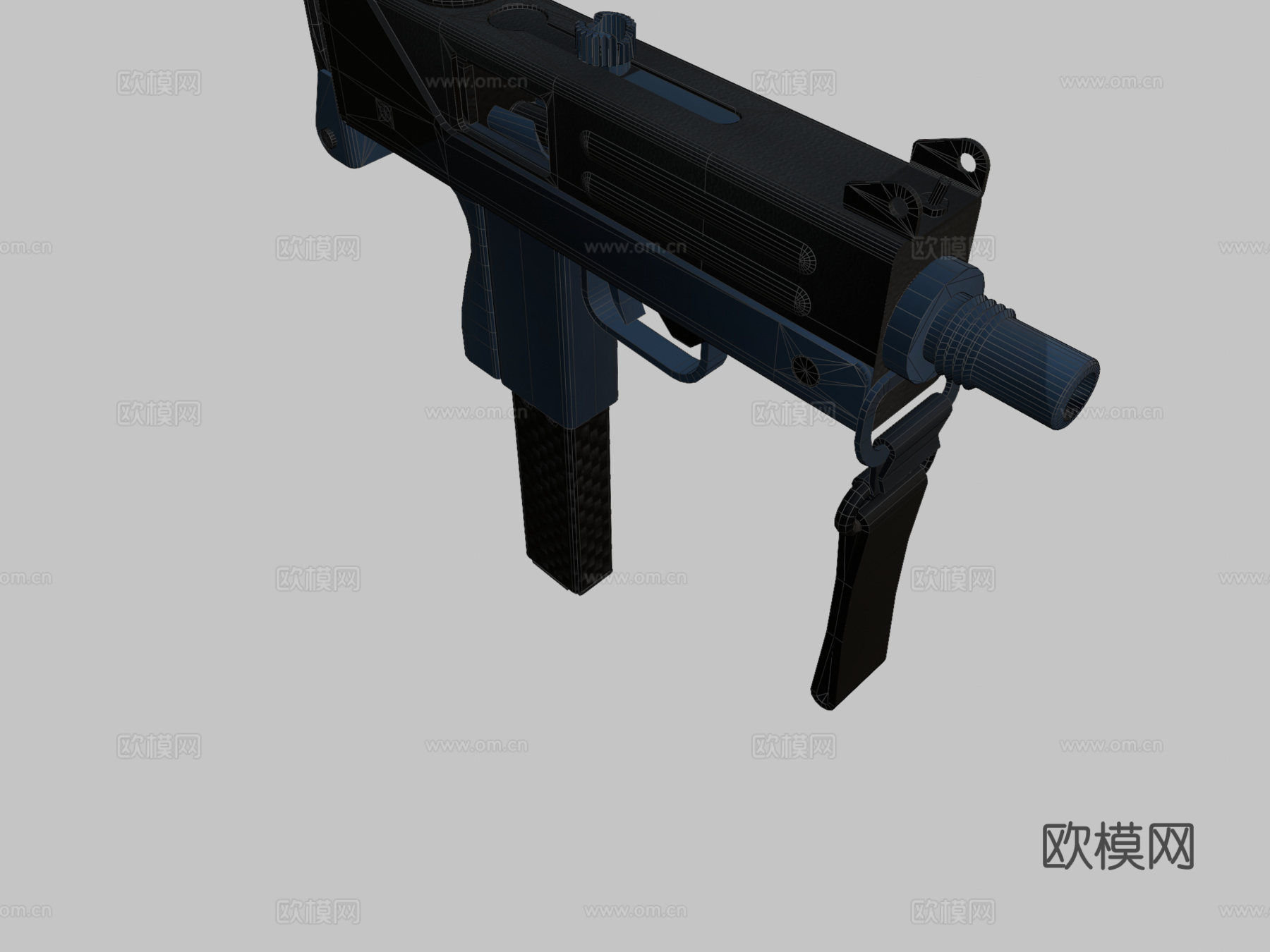Mac-10行动版3d模型