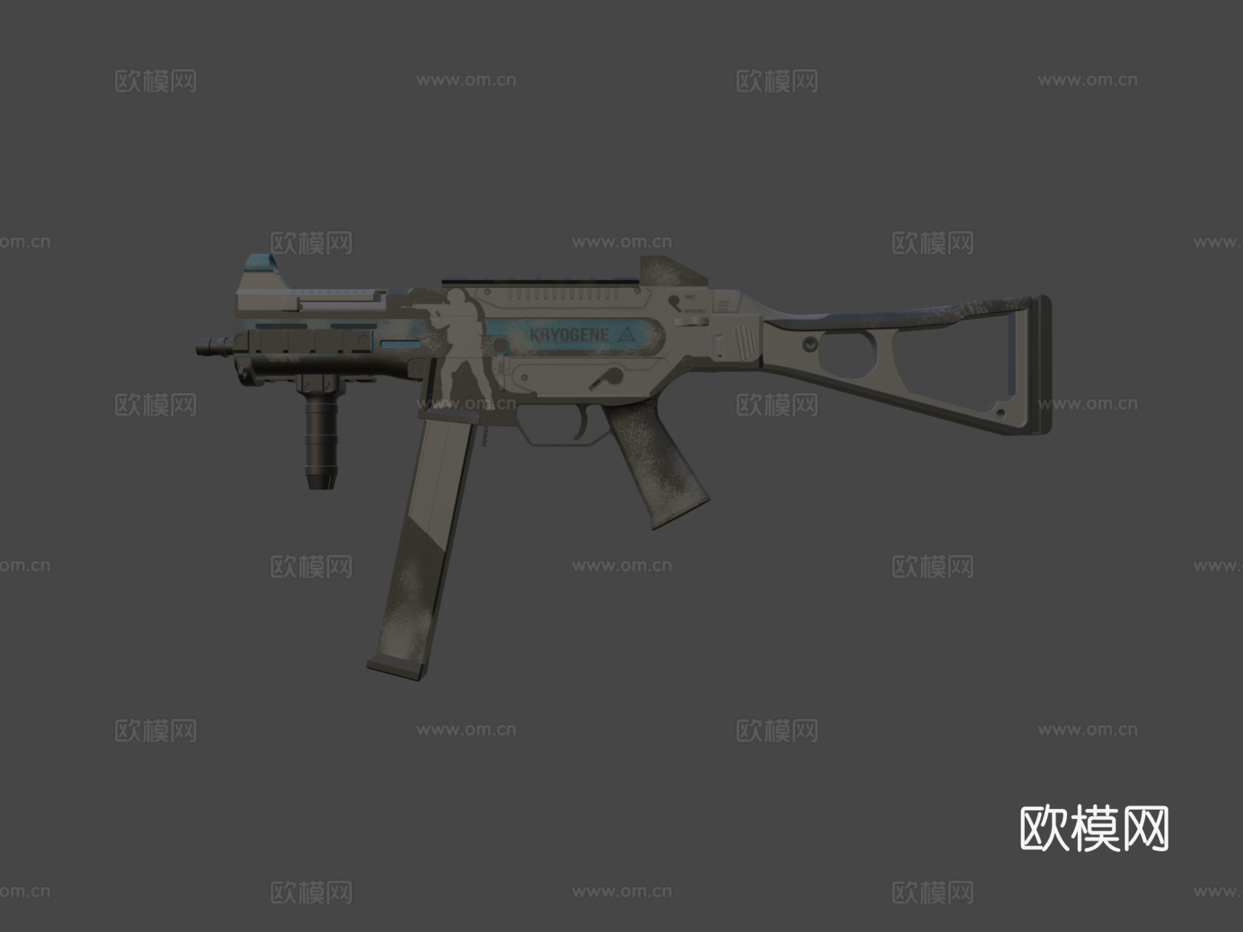UMP-45极寒基因（超霜冻模组）3d模型