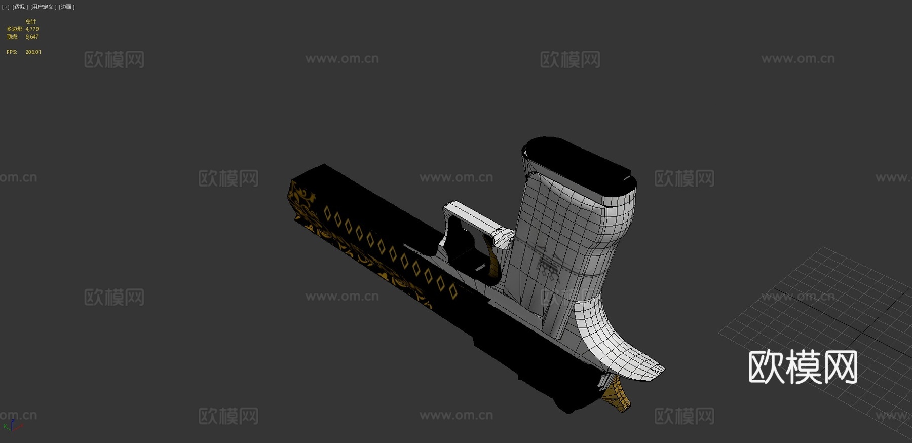 沙漠之鹰皇家卫队3d模型