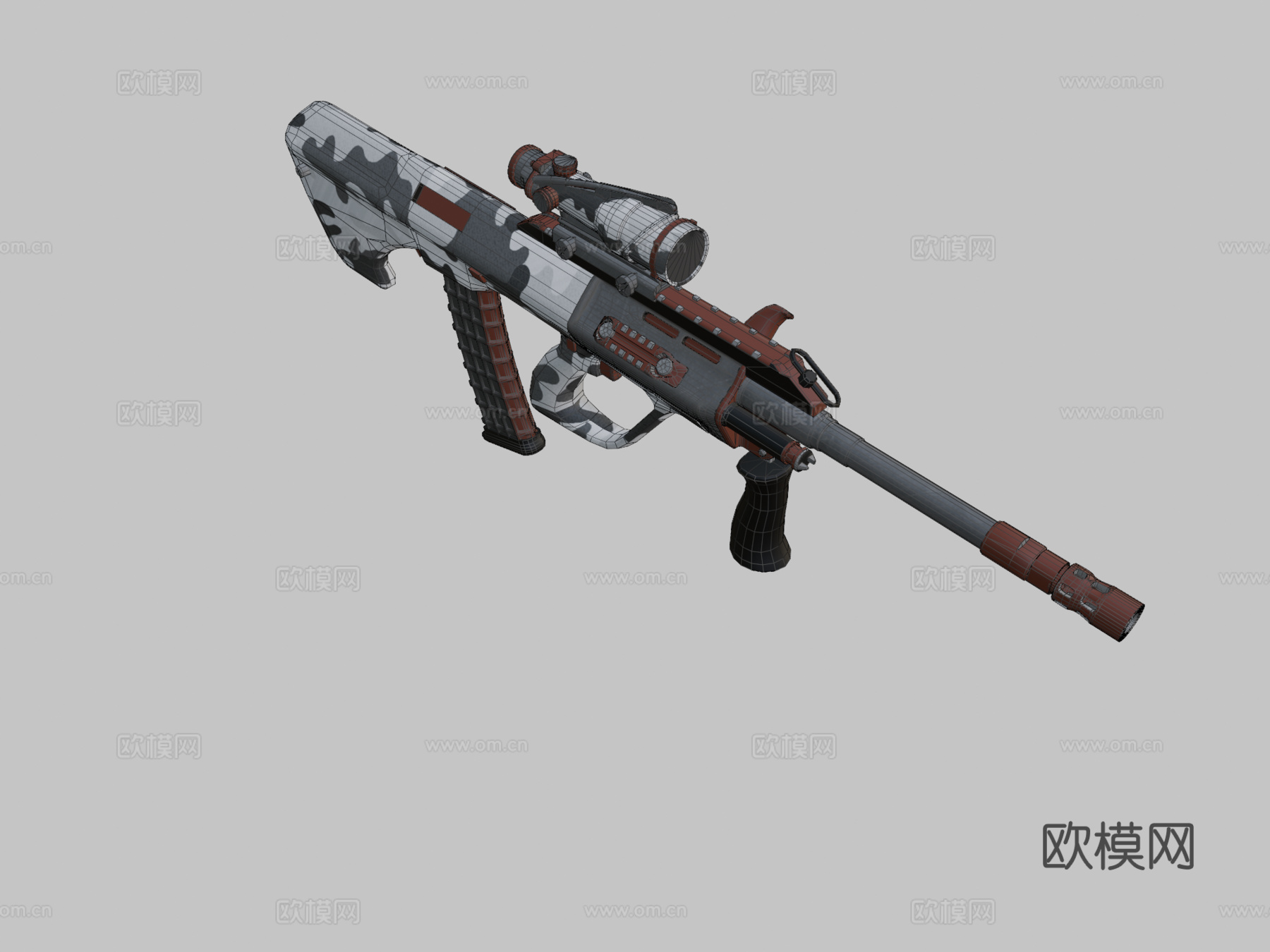 AUG-赝品3d模型