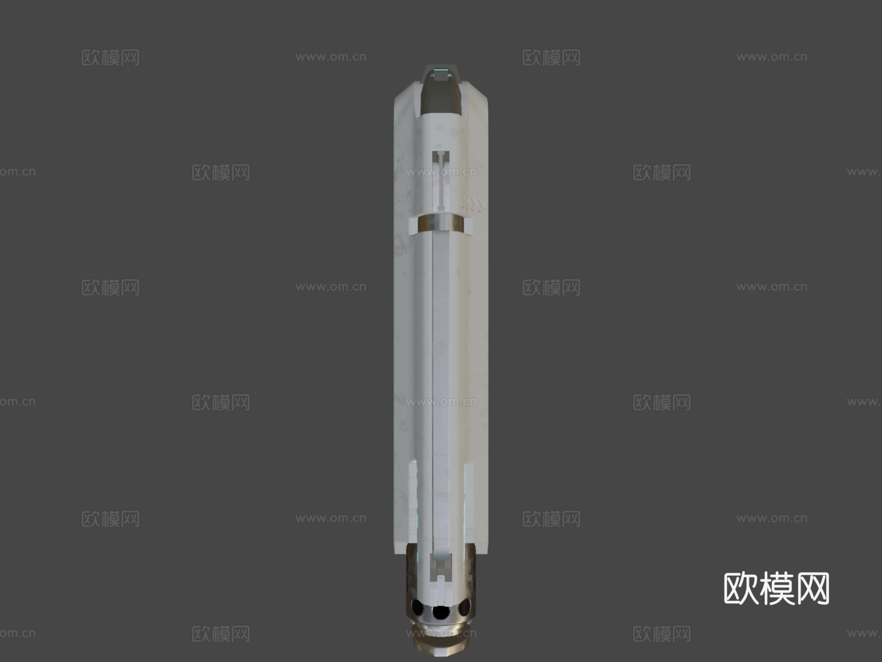 科幻爆能手枪3d模型