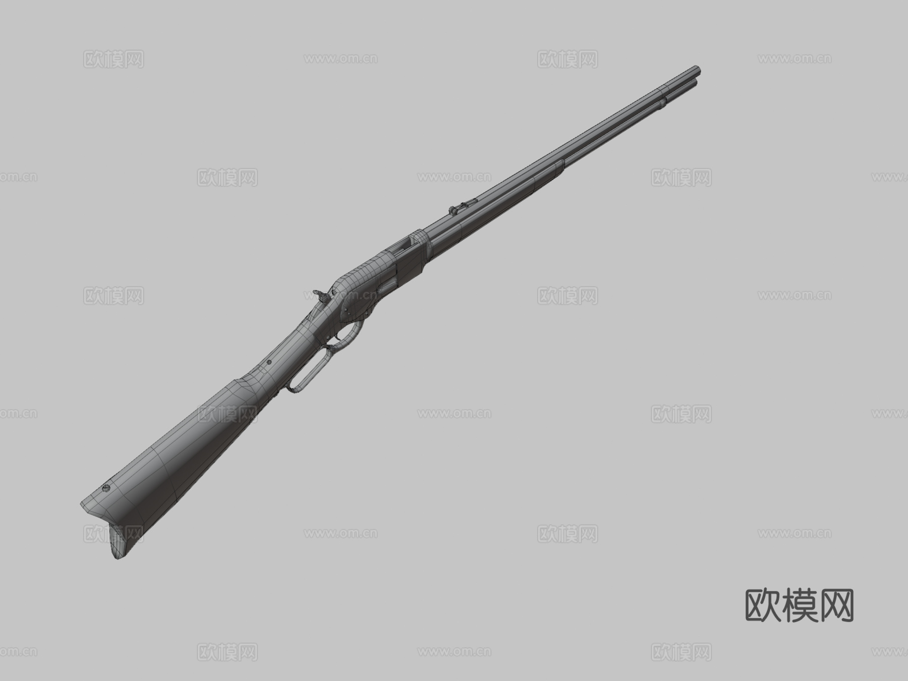 温彻斯特1873型3d模型