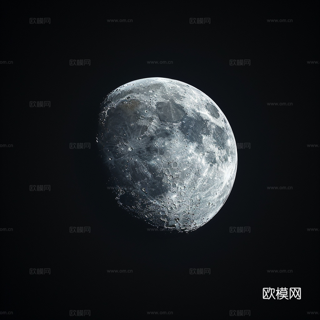 月球灯星球月亮陨石表表面