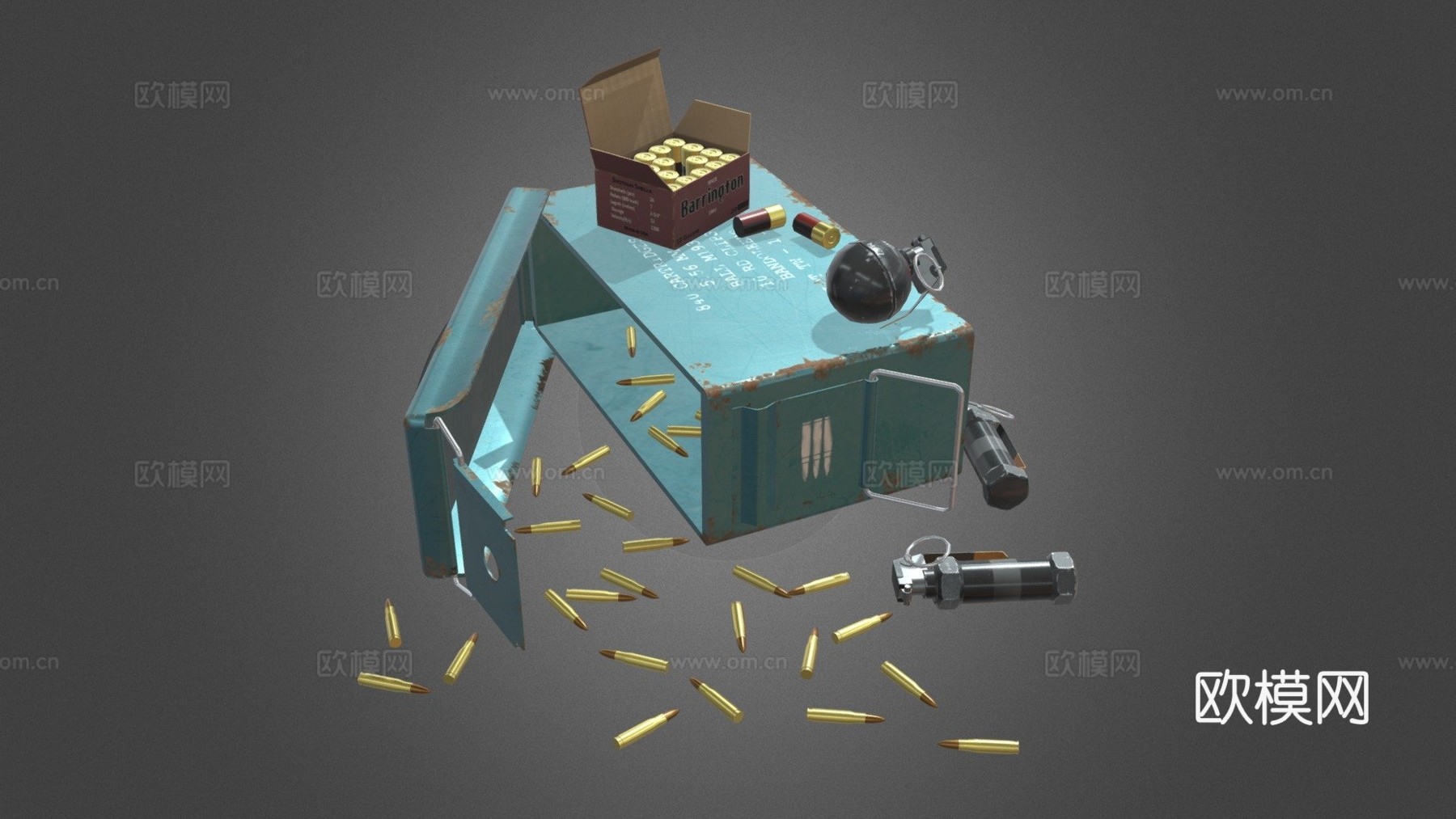 弹药箱3d模型